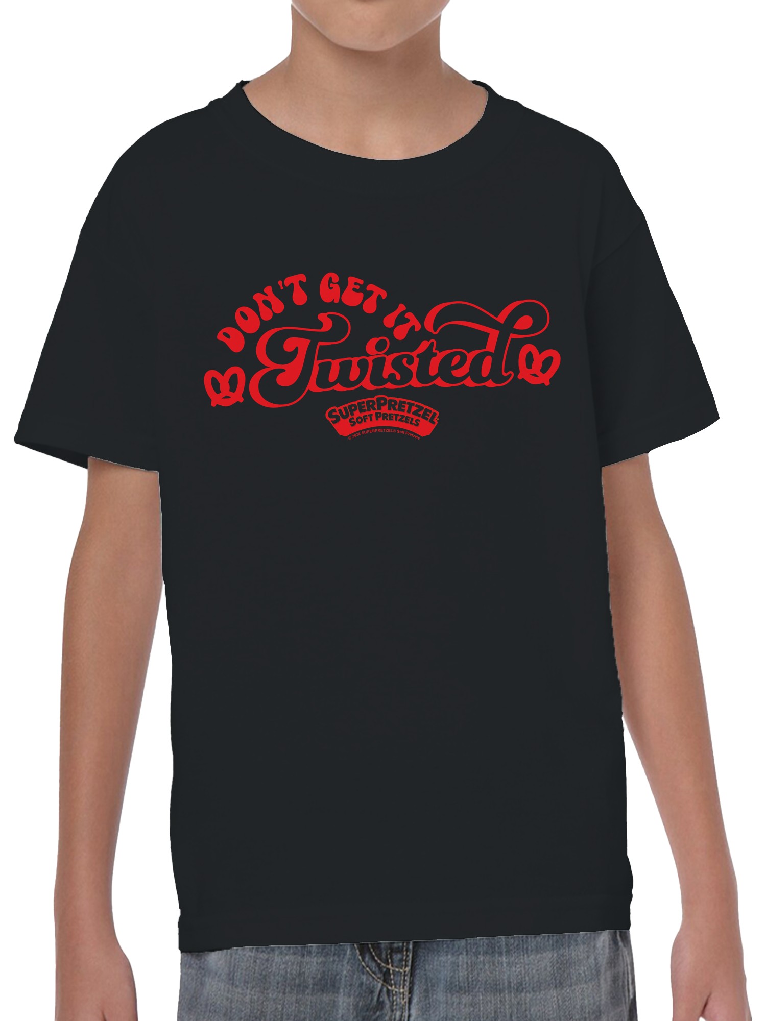 Officially Licensed Super Pretzel Don't Get It Twisted Youth's T-shirt - Picture 8 of 12