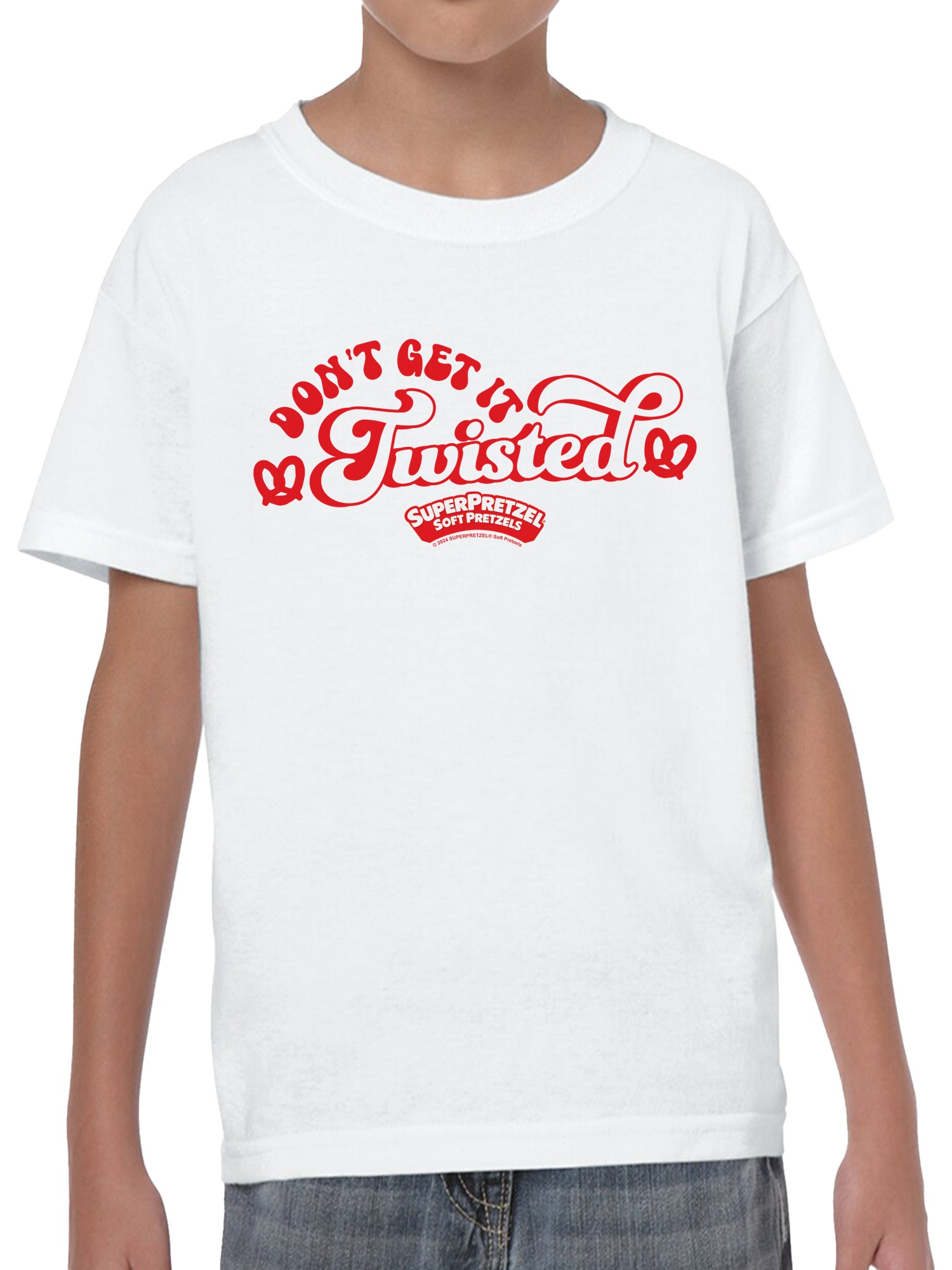 Officially Licensed Super Pretzel Don't Get It Twisted Youth's T-shirt - Picture 5 of 12