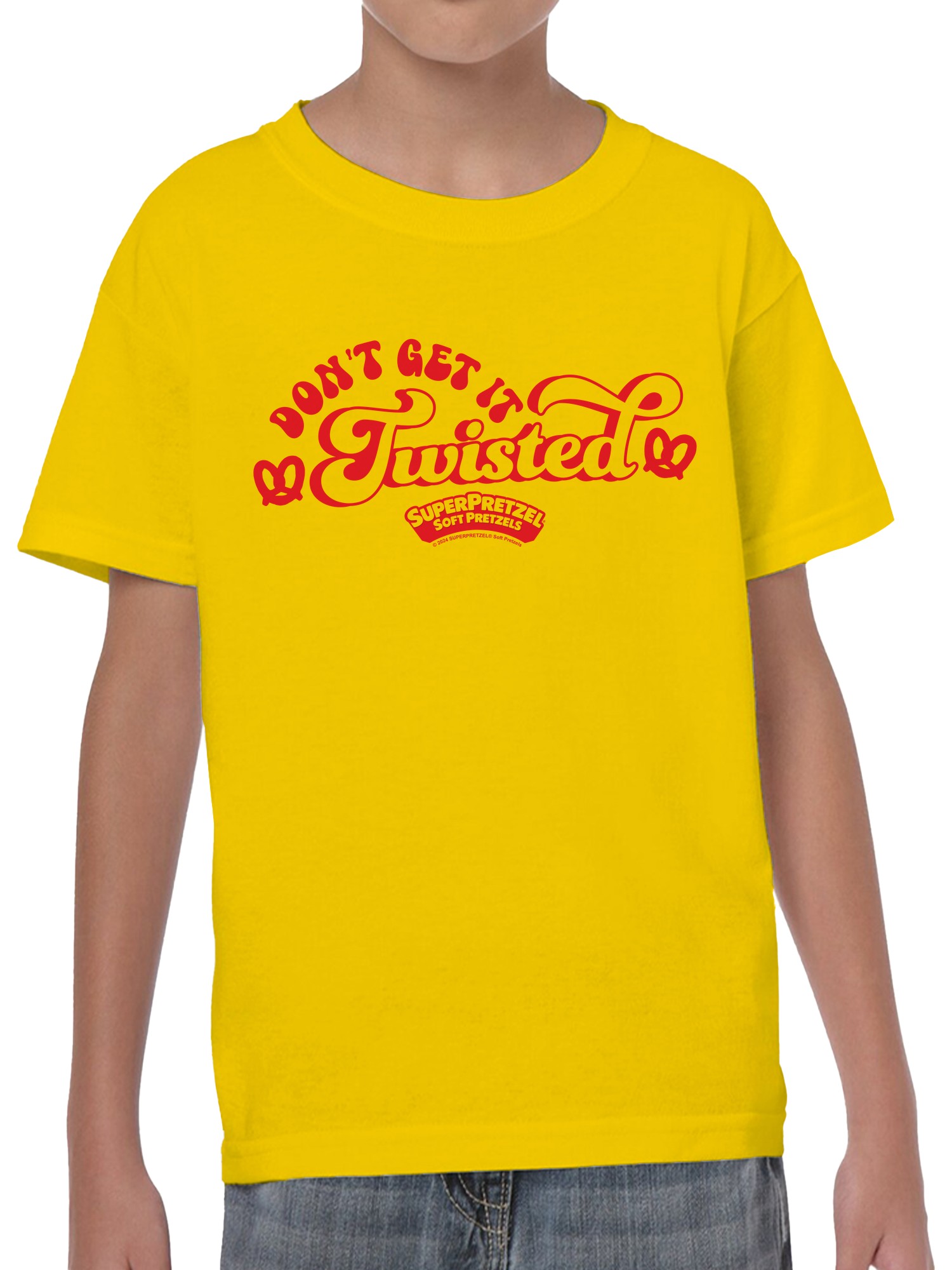 Officially Licensed Super Pretzel Don't Get It Twisted Youth's T-shirt - Picture 11 of 12