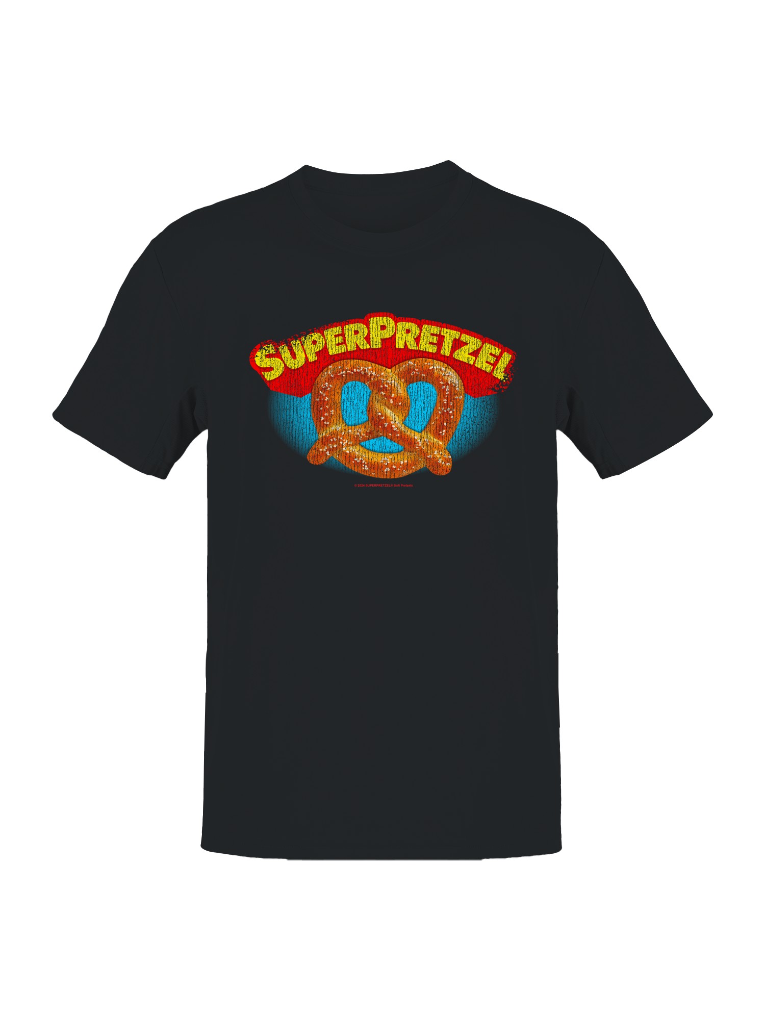 Camiseta para hombre Super Pretzel con licencia oficial diseño de logotipo vintage - Imagen 7 de 9