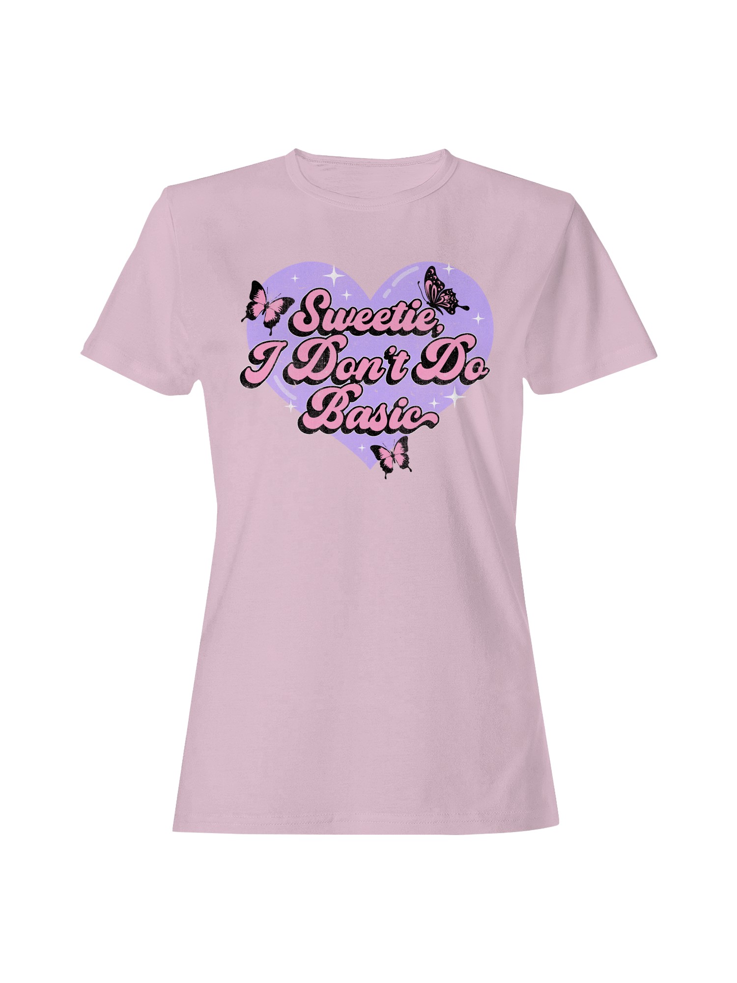 Sweetie, I Don’t Do Basic Heart Women's T-shirt - Picture 7 of 9