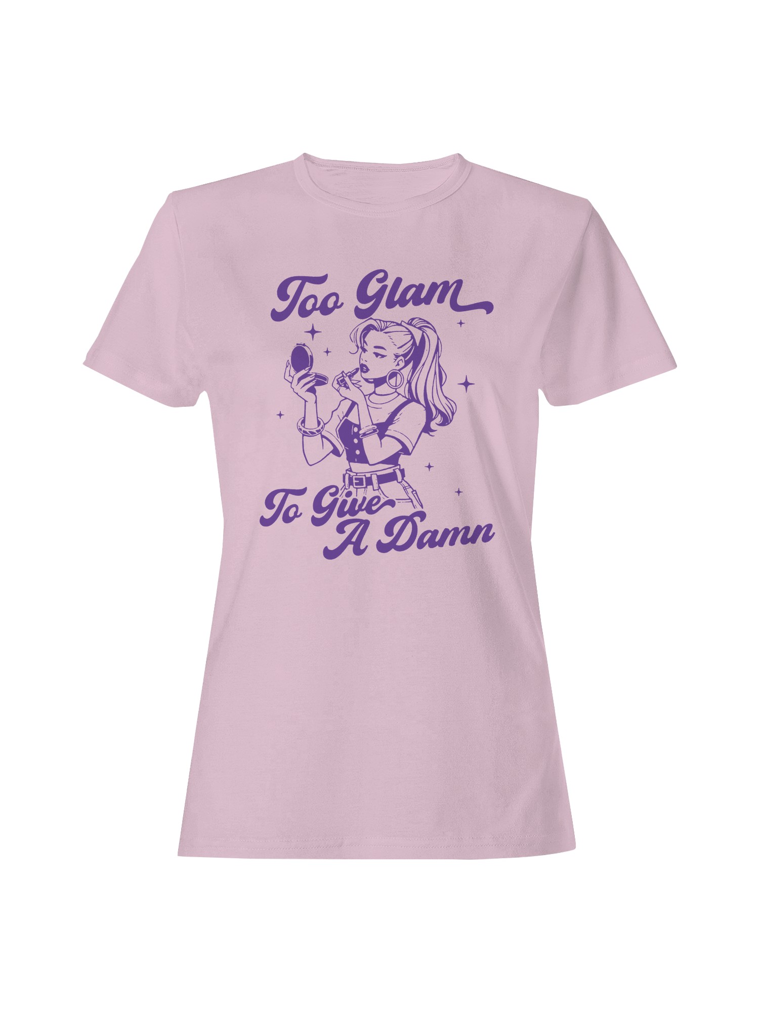 Too Glam to Give a Damn Art Women's T-shirt - Picture 4 of 6