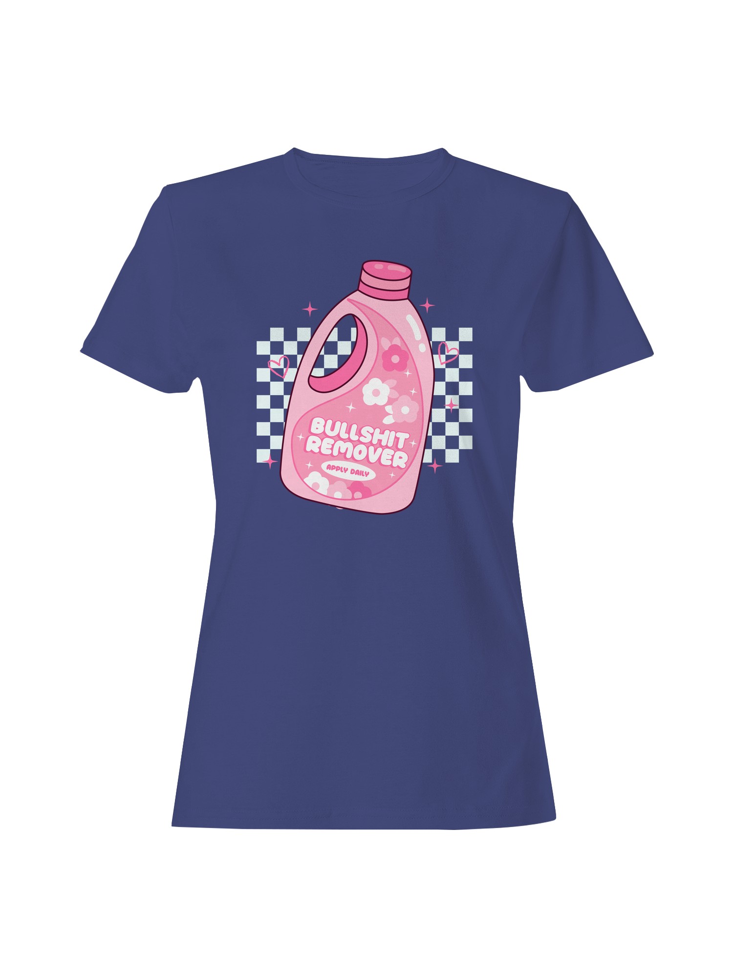 Pink Bullshit Remover Design Women's T-shirt - Picture 7 of 15