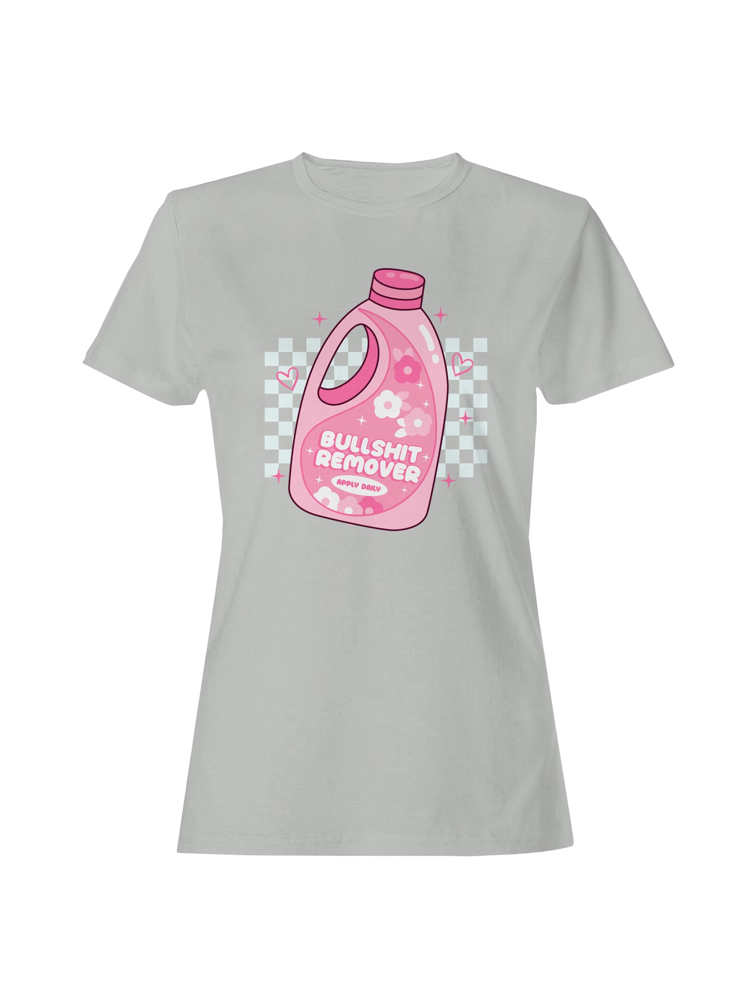 Pink Bullshit Remover Design Women's T-shirt - Picture 13 of 15