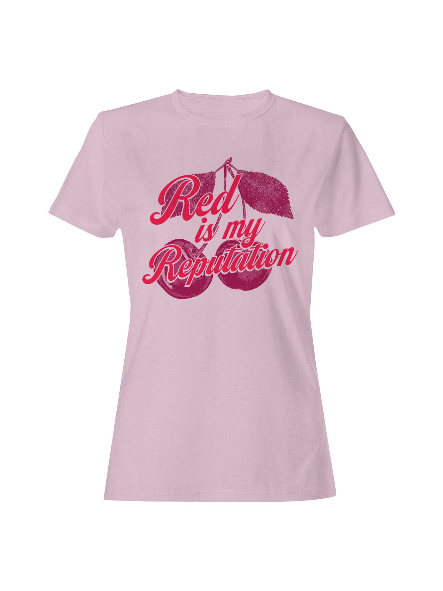 Red is My Reputation Cherry Art Damen T-Shirt - Bild 4 von 6