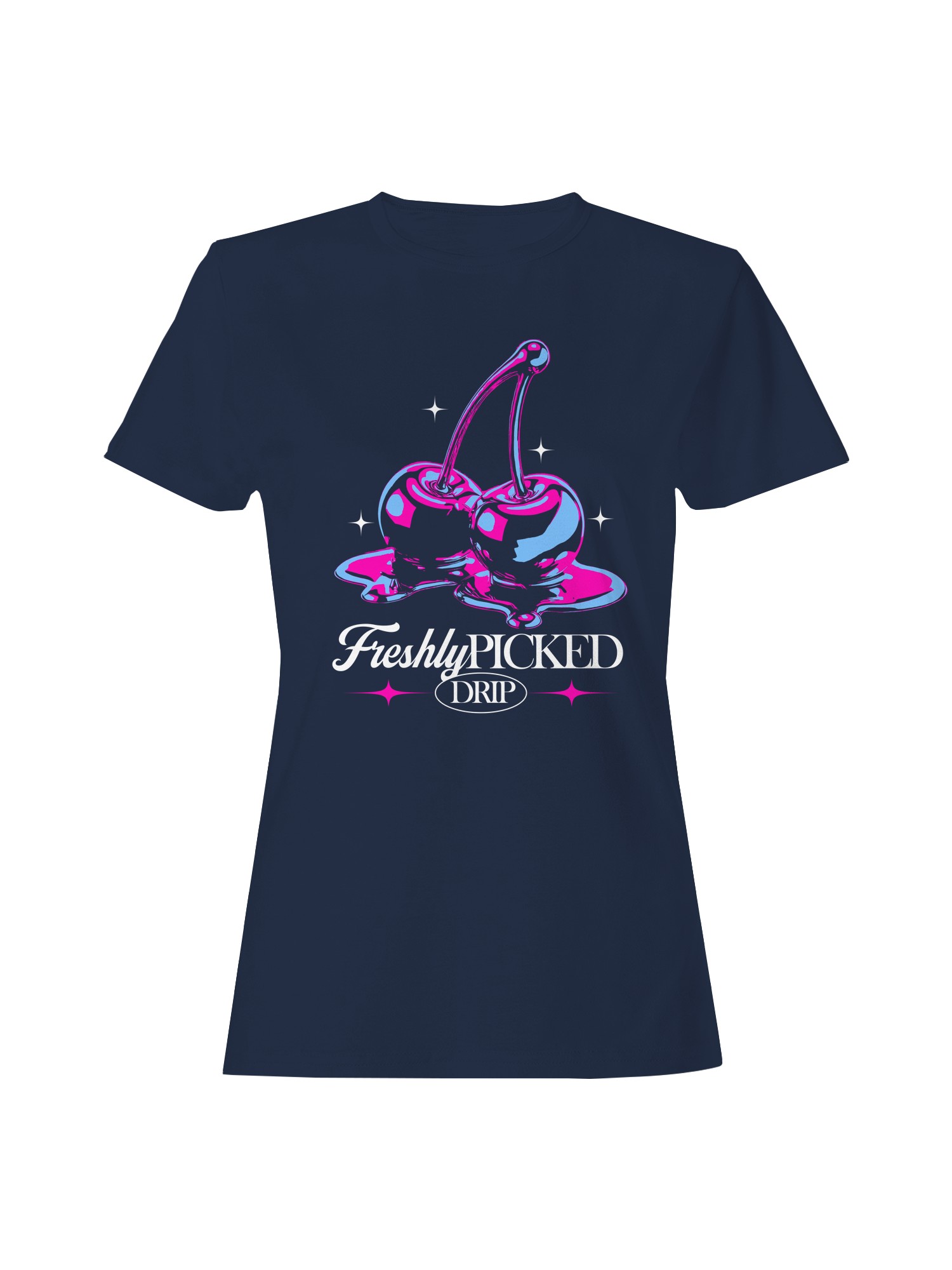 Camiseta para mujer Freshly Picked Drip Cherries - Imagen 7 de 9