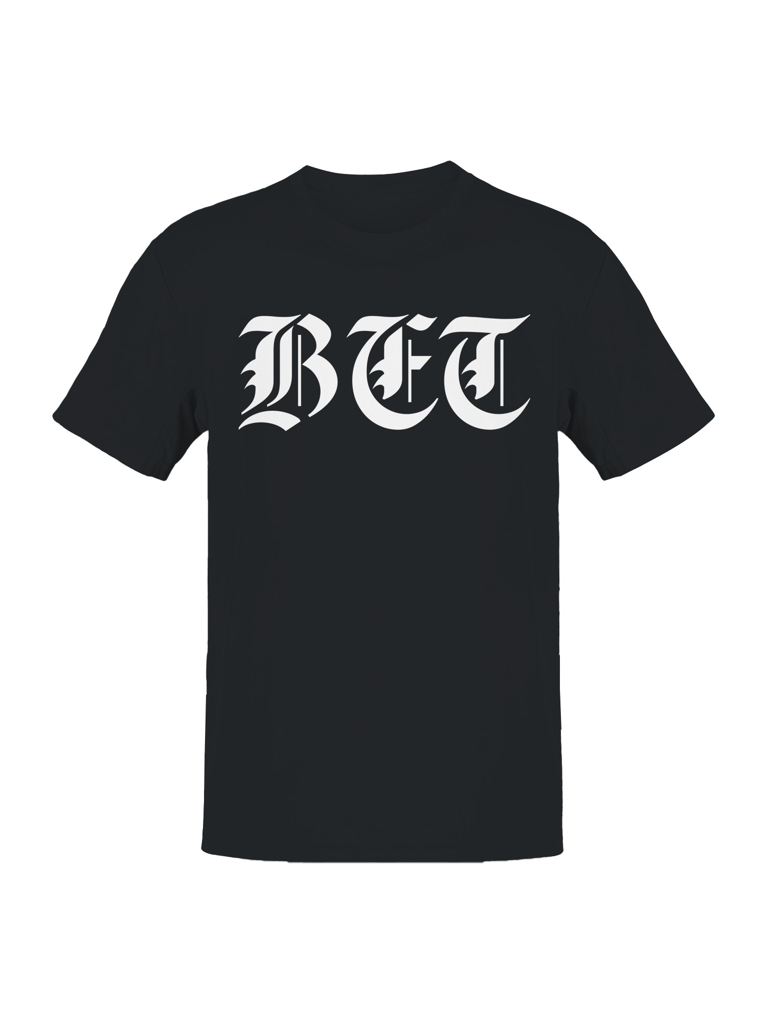 Camiseta para hombre con diseño de monograma BFT gótica audaz - Imagen 7 de 9