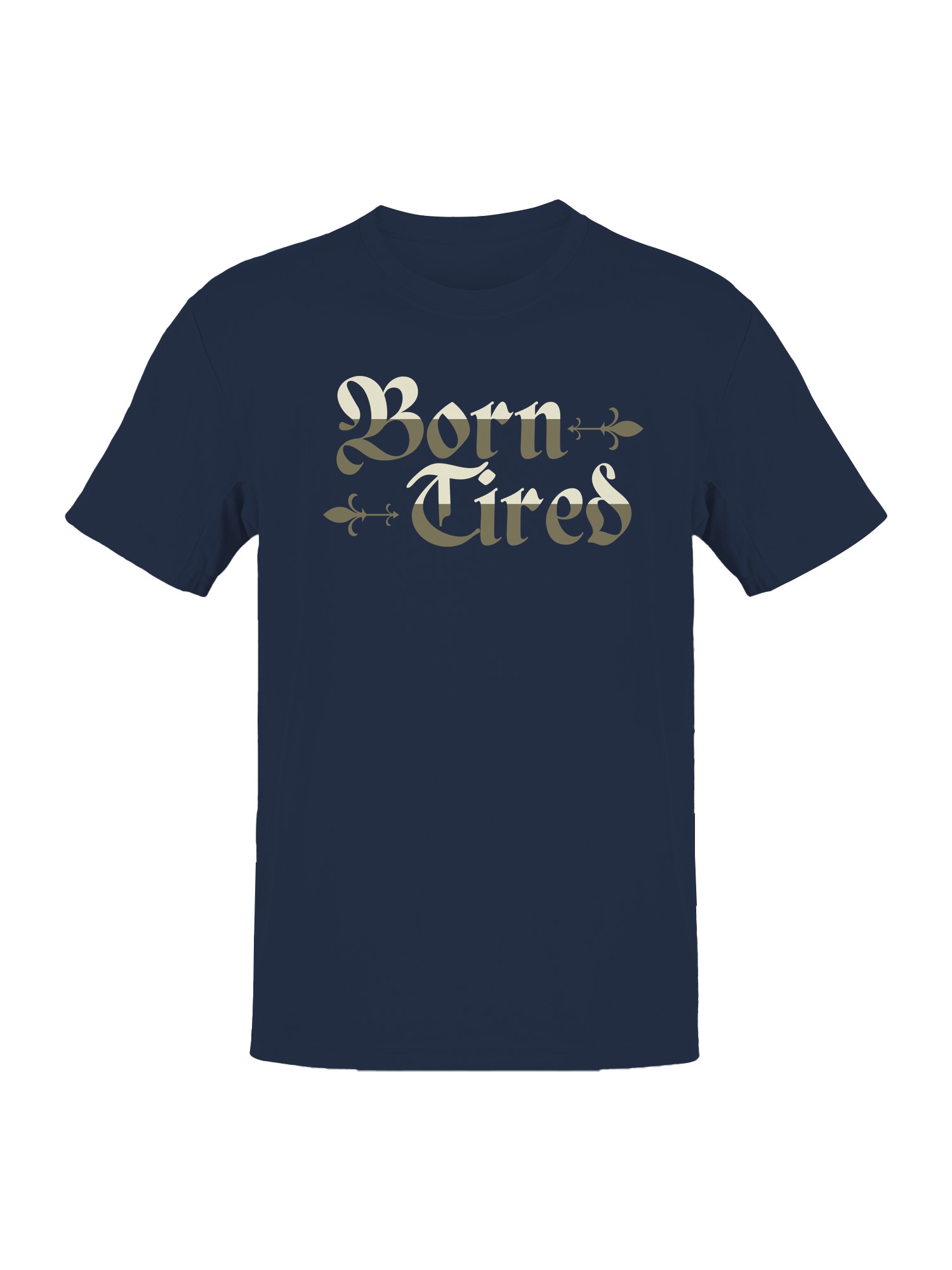 Camiseta para hombre vintage con diseño "Born Tired" - Imagen 4 de 9
