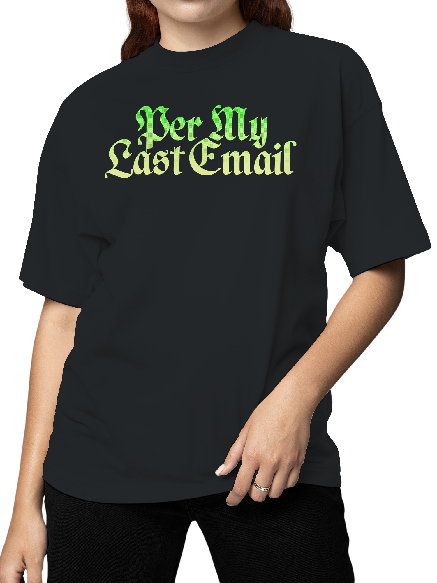 Camiseta para mujer Per My Last Email diseño retro - Imagen 5 de 6
