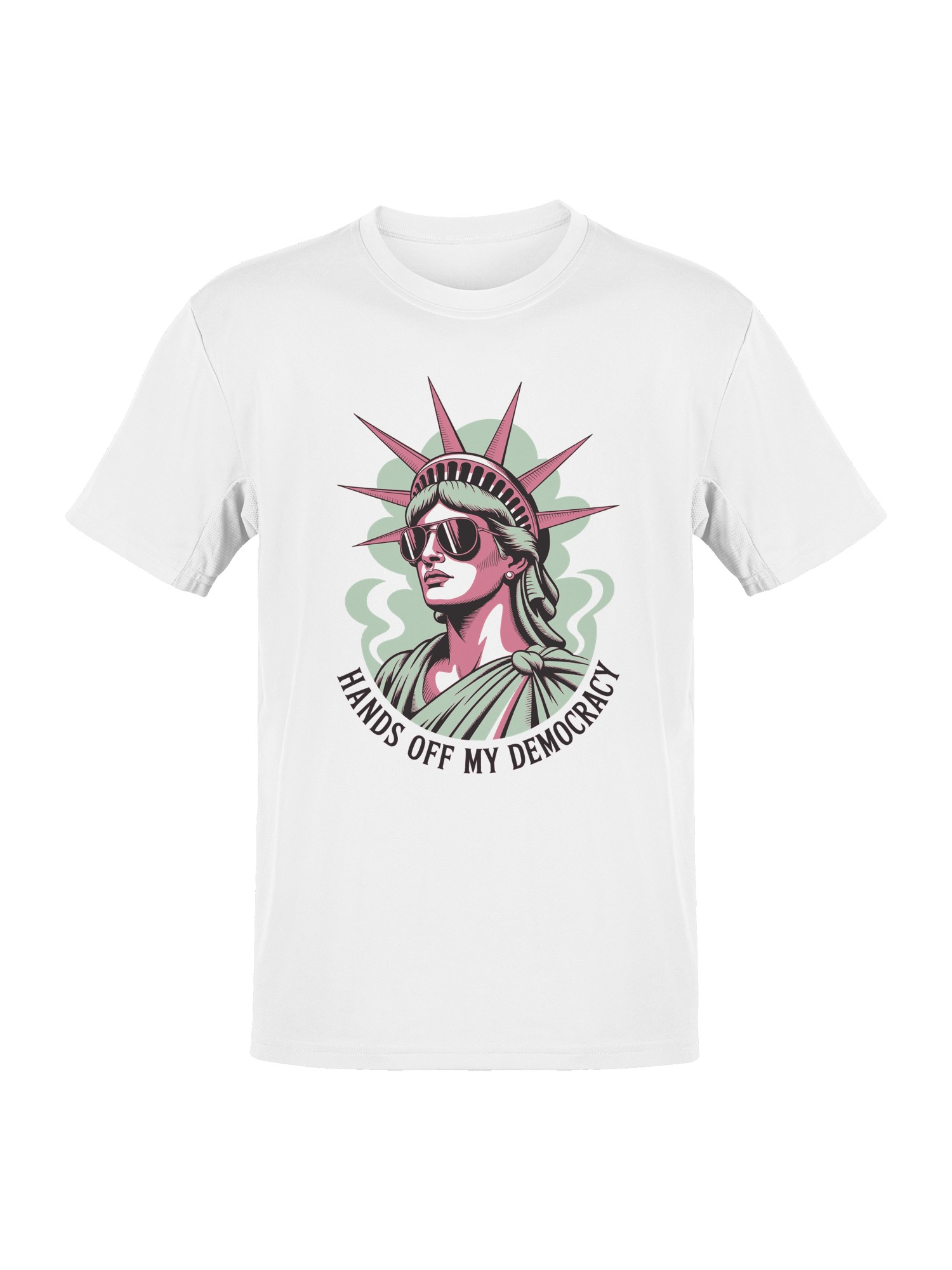 Statue of Liberty Pop Art Message Men's T-shirt - Picture 4 of 9