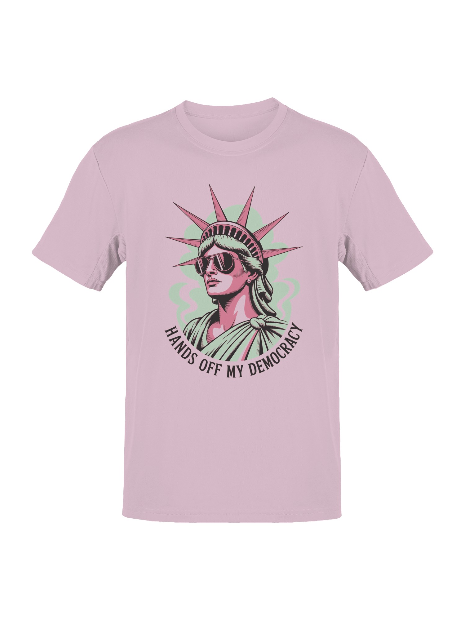 Statue of Liberty Pop Art Message Men's T-shirt - Picture 7 of 9