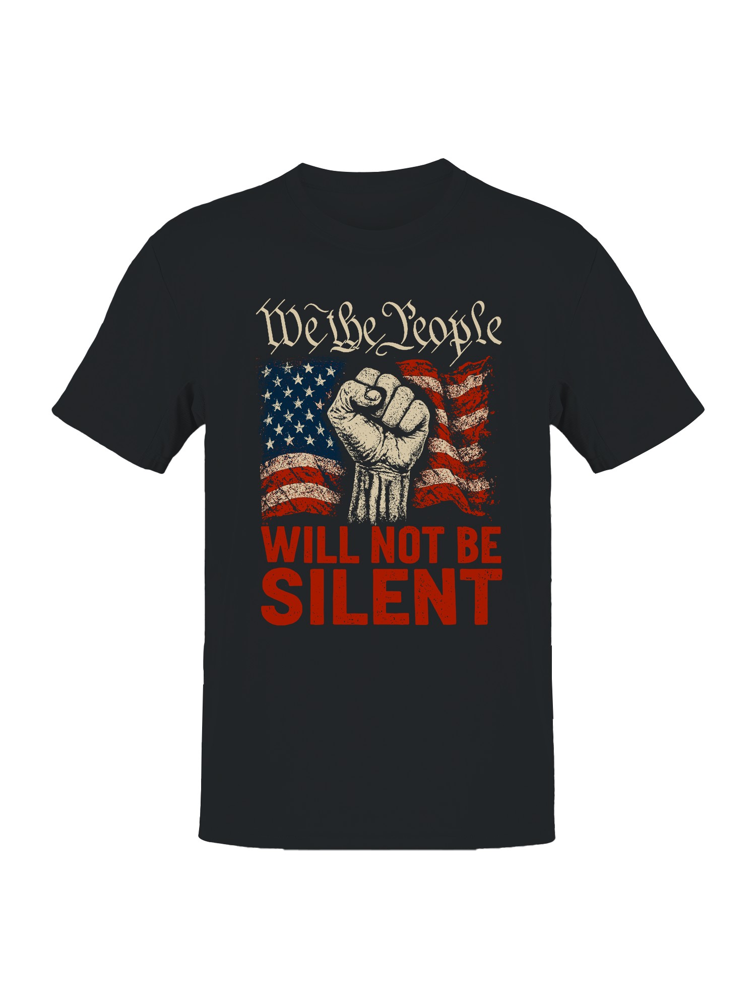 We The People: Will Not Be Silent Men's T-shirt - Picture 4 of 6