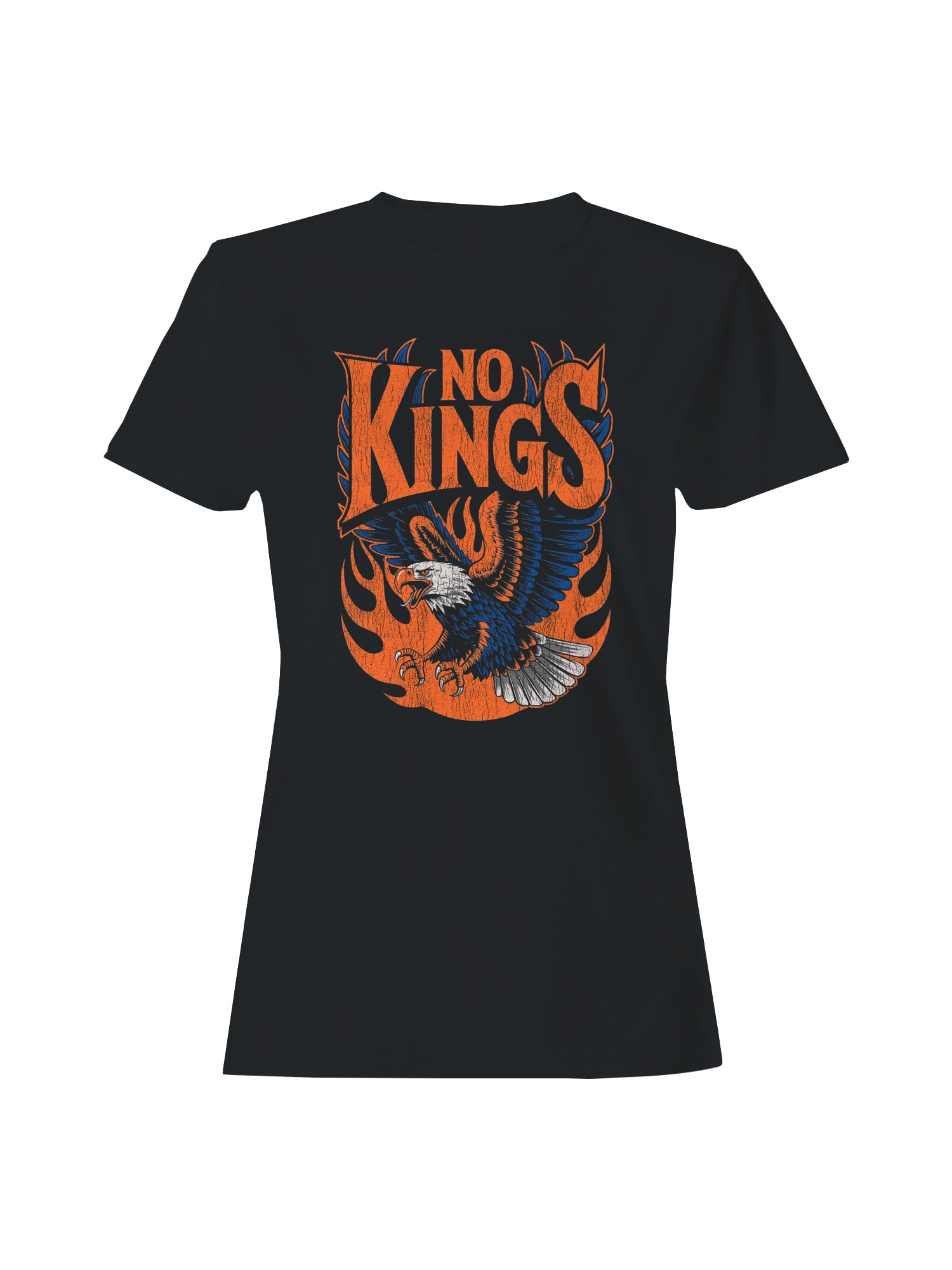 No Kings Eagle Fire Design Women's T-shirt - Foto 4 di 9
