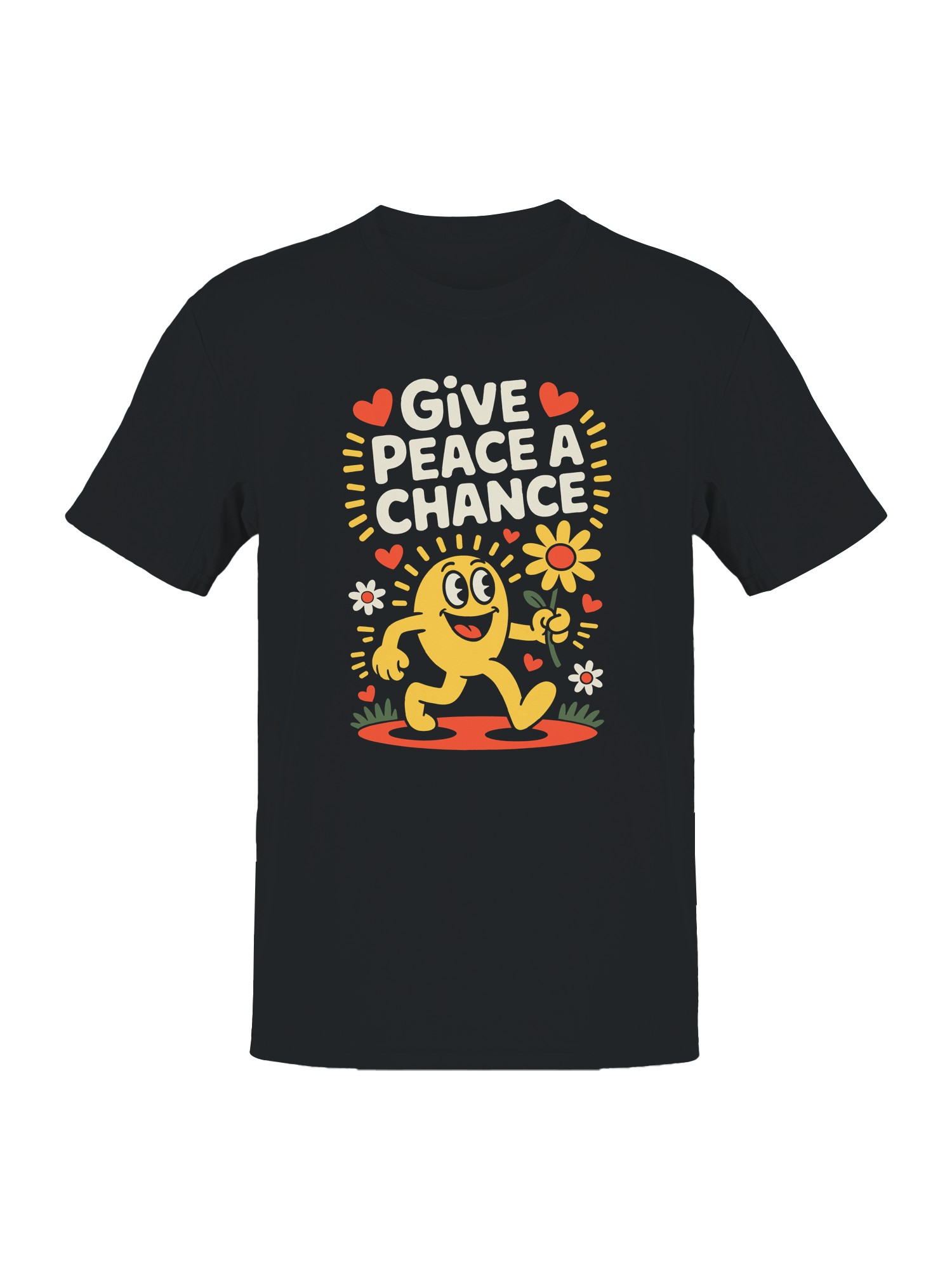 Give Peace a Chance Graphic Art Men's T-shirt - Picture 4 of 9