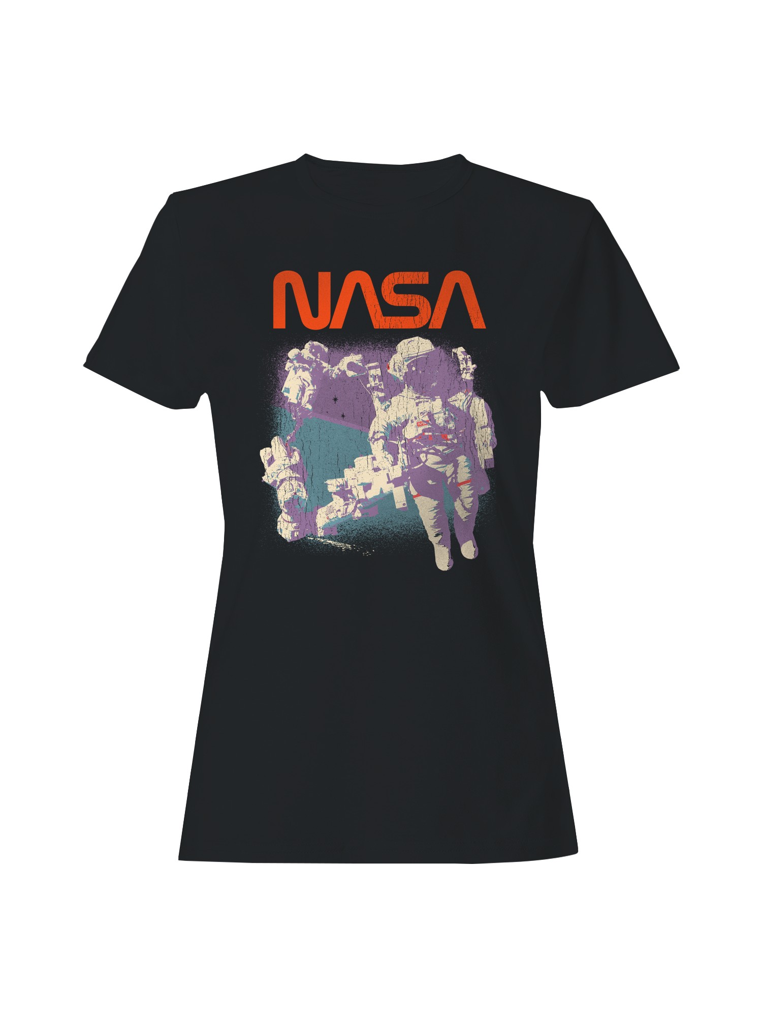 Offiziell lizenziertes NASA Astronaut Retro Spacewalk Damen T-Shirt - Bild 4 von 9