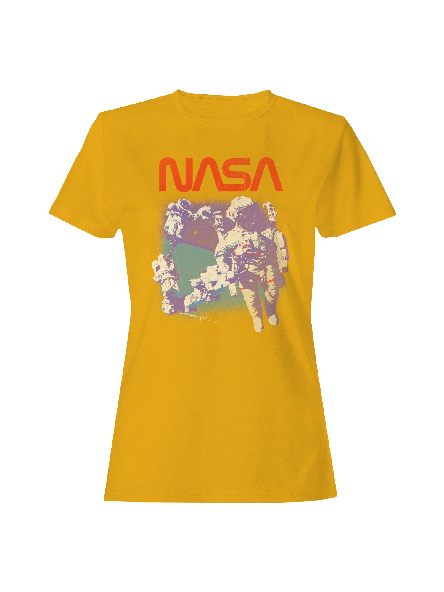 Offiziell lizenziertes NASA Astronaut Retro Spacewalk Damen T-Shirt - Bild 7 von 9