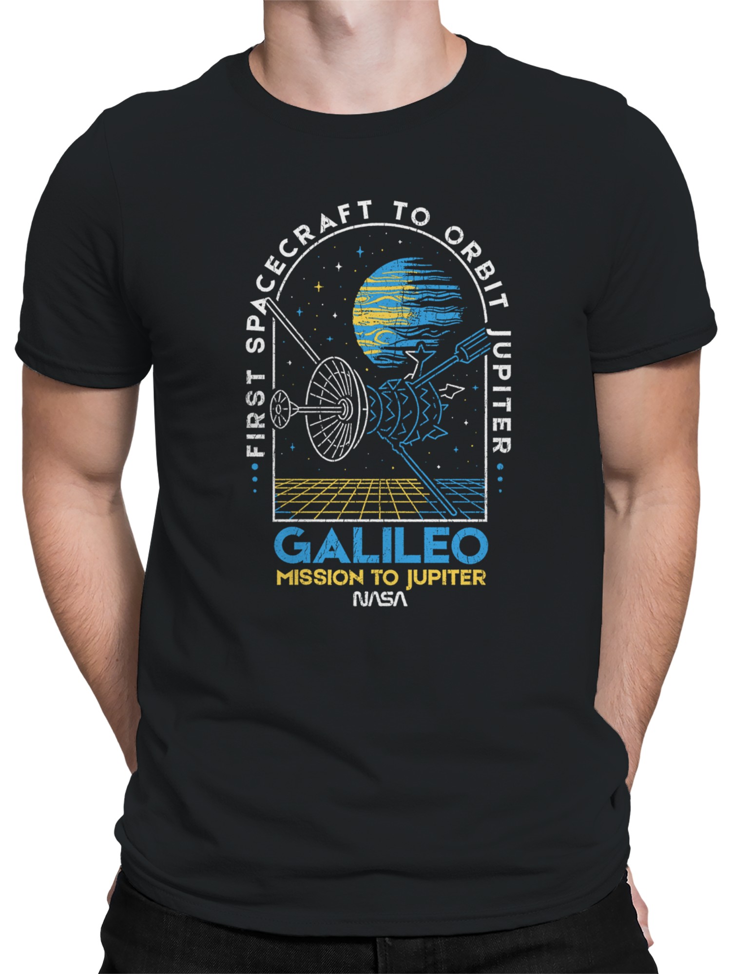 Officially Licensed Nasa Galileo Jupiter Mission Tribute Men's T-shirt - Picture 5 of 9