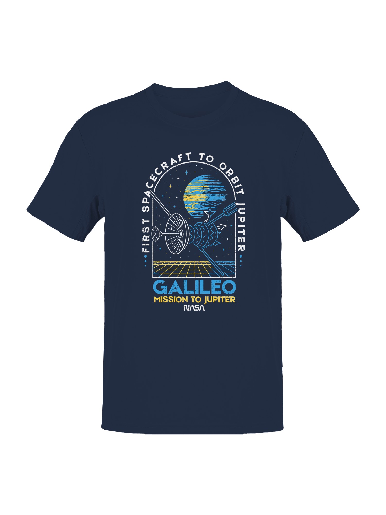 Officially Licensed Nasa Galileo Jupiter Mission Tribute Men's T-shirt - Picture 7 of 9
