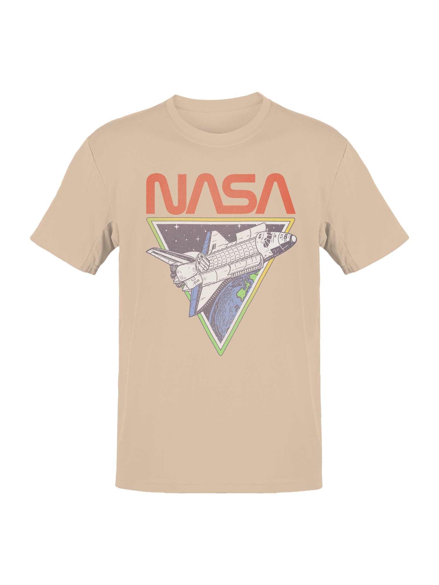 Officially Licensed NASA Space Shuttle Earth Patch Men's T-shirt - Picture 4 of 6