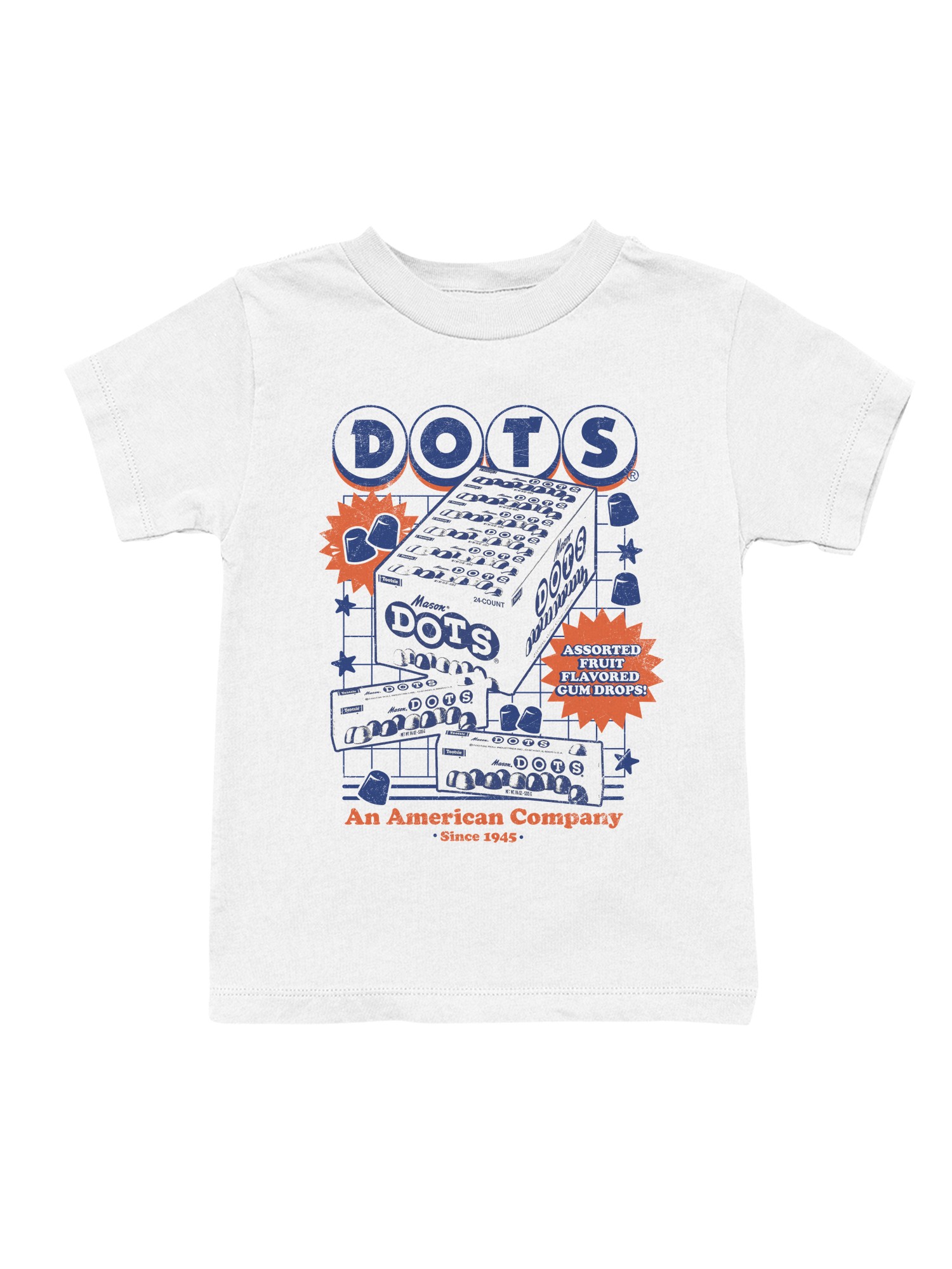 Officially Licensed Dots Classic Gumdrops Design 1945 Youth's T-shirt - Picture 7 of 9