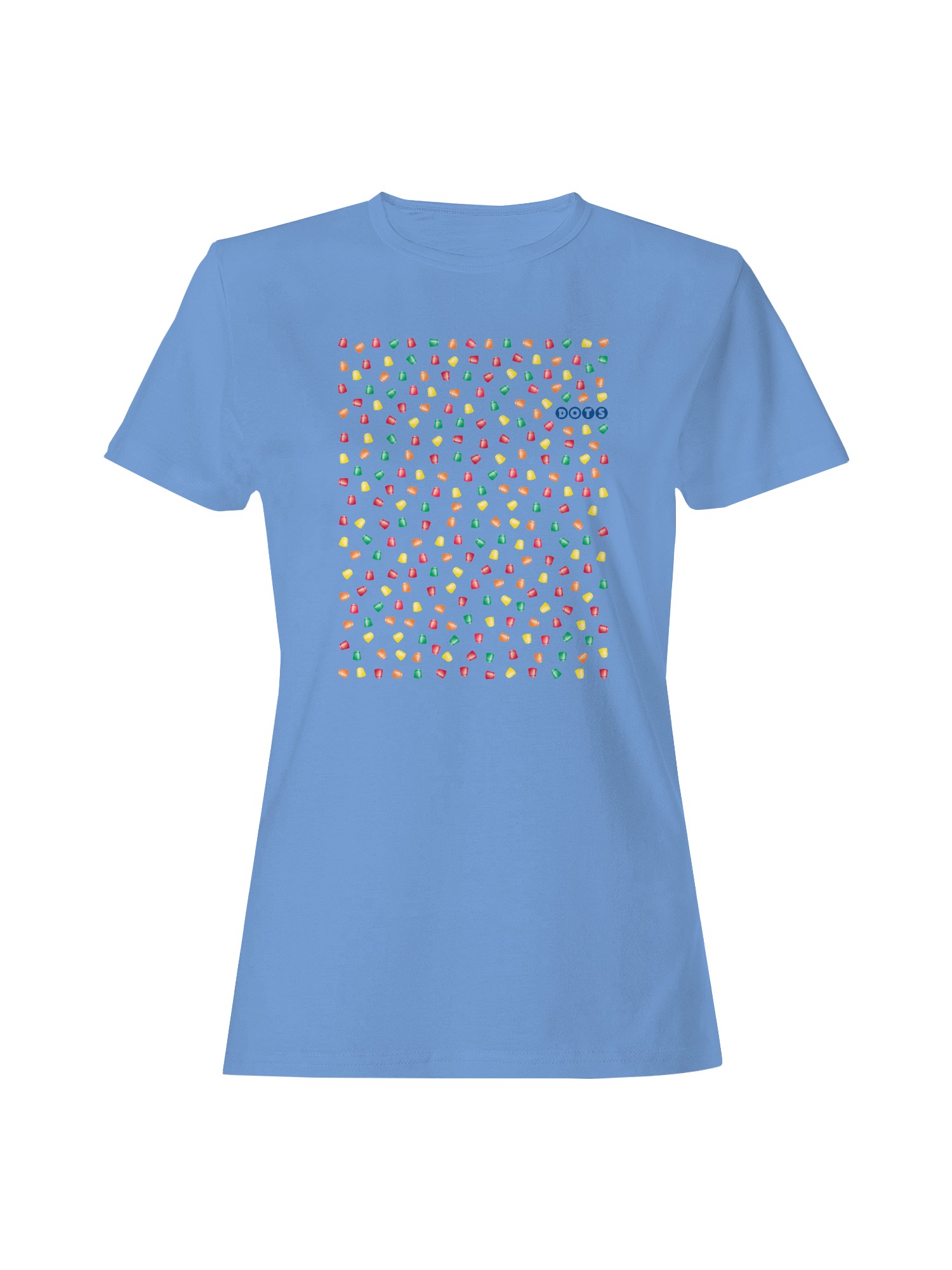 Officially Licensed Dots Candy Colorful Pattern Design Women's T-shirt - Picture 4 of 9