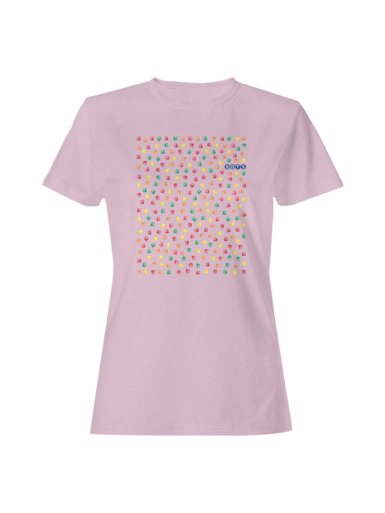 Officially Licensed Dots Candy Colorful Pattern Design Women's T-shirt - Picture 7 of 9