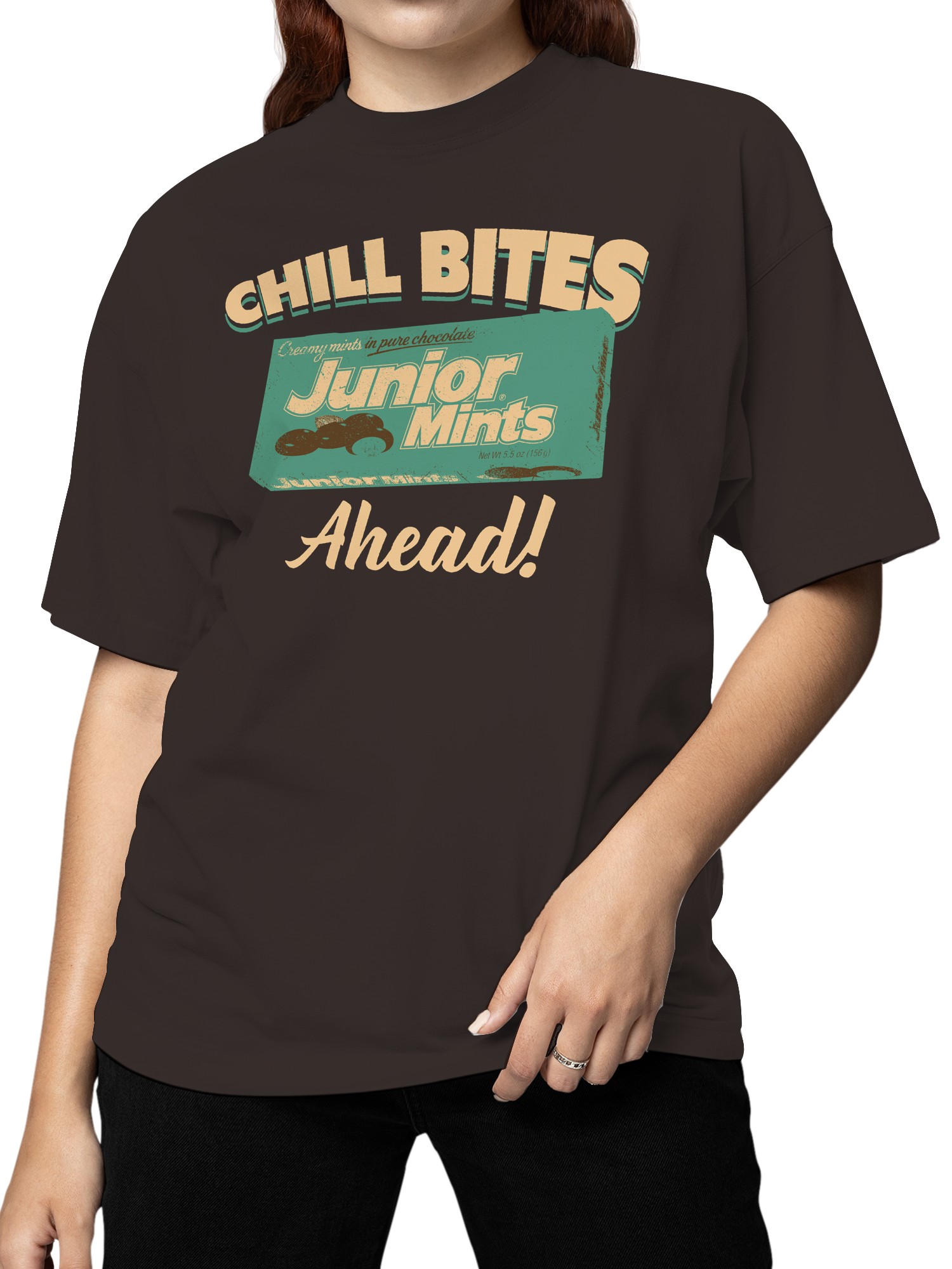 Officially Licensed Junior Mints Chill Bites Ahead Women's T-shirt - Picture 5 of 6