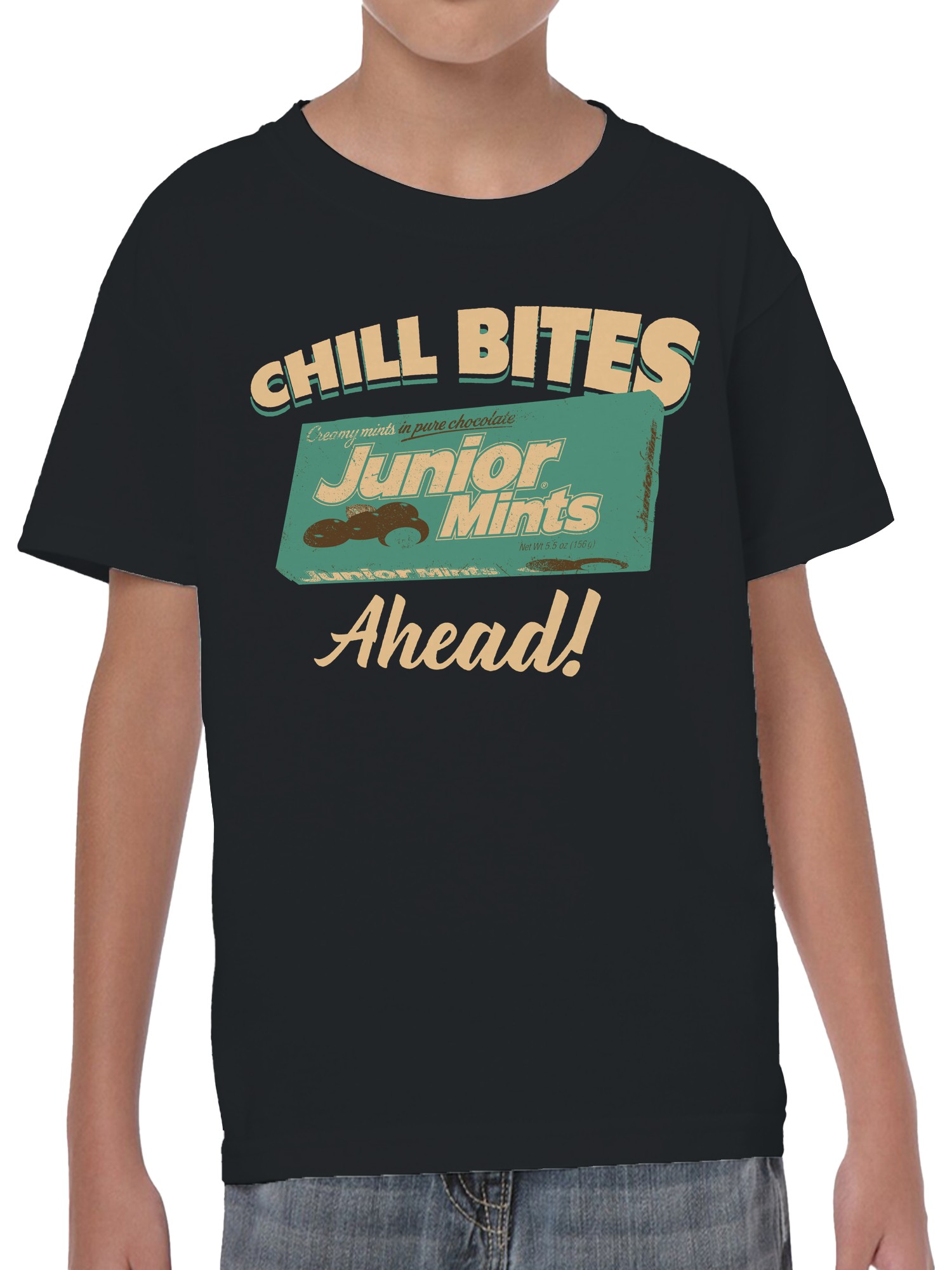 Officially Licensed Junior Mints Chill Bites Ahead Youth's T-shirt - Picture 5 of 6