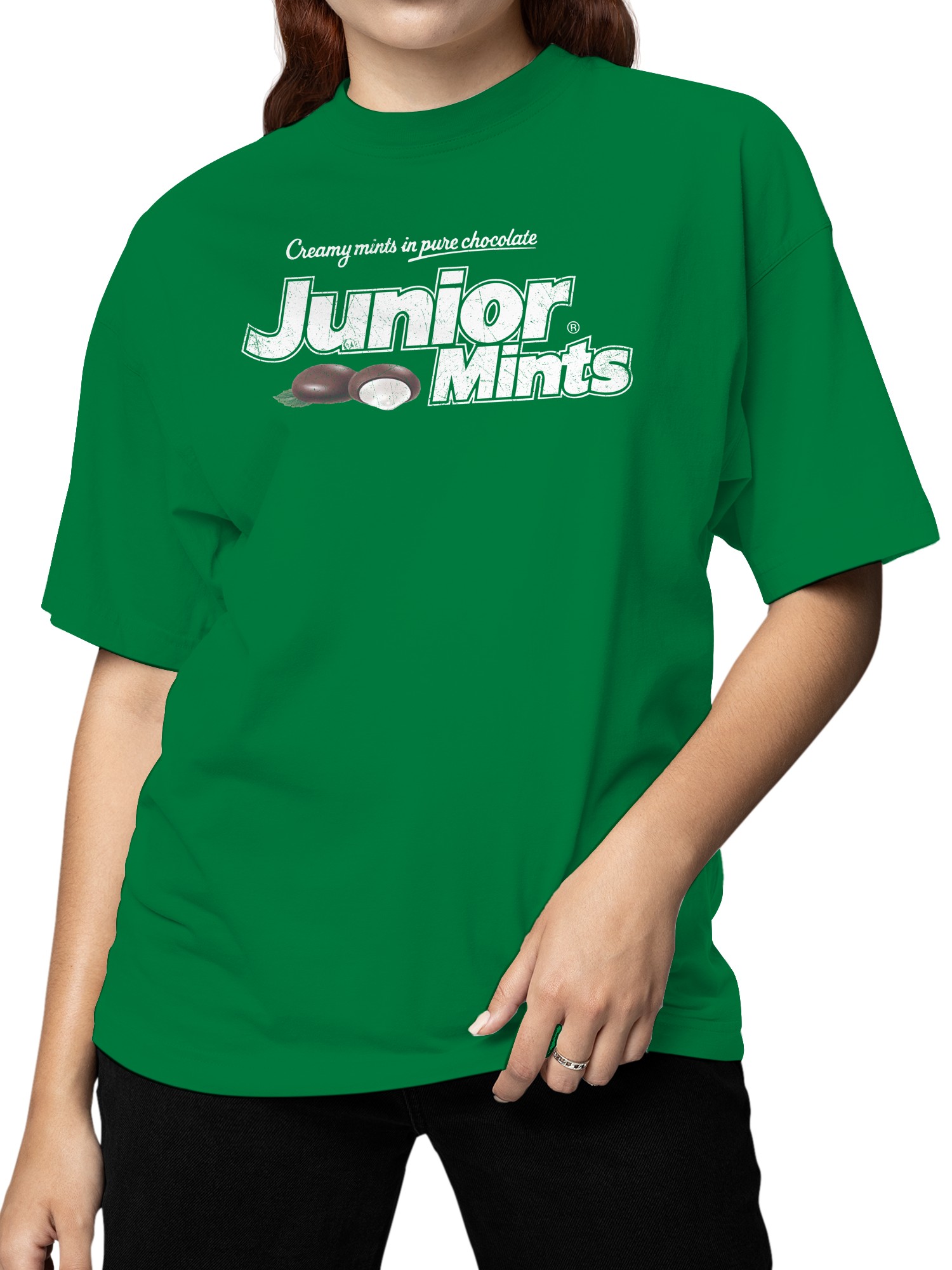 Officially Licensed Junior Mints Creamy Mints Graphic Women's T-shirt - Picture 5 of 6