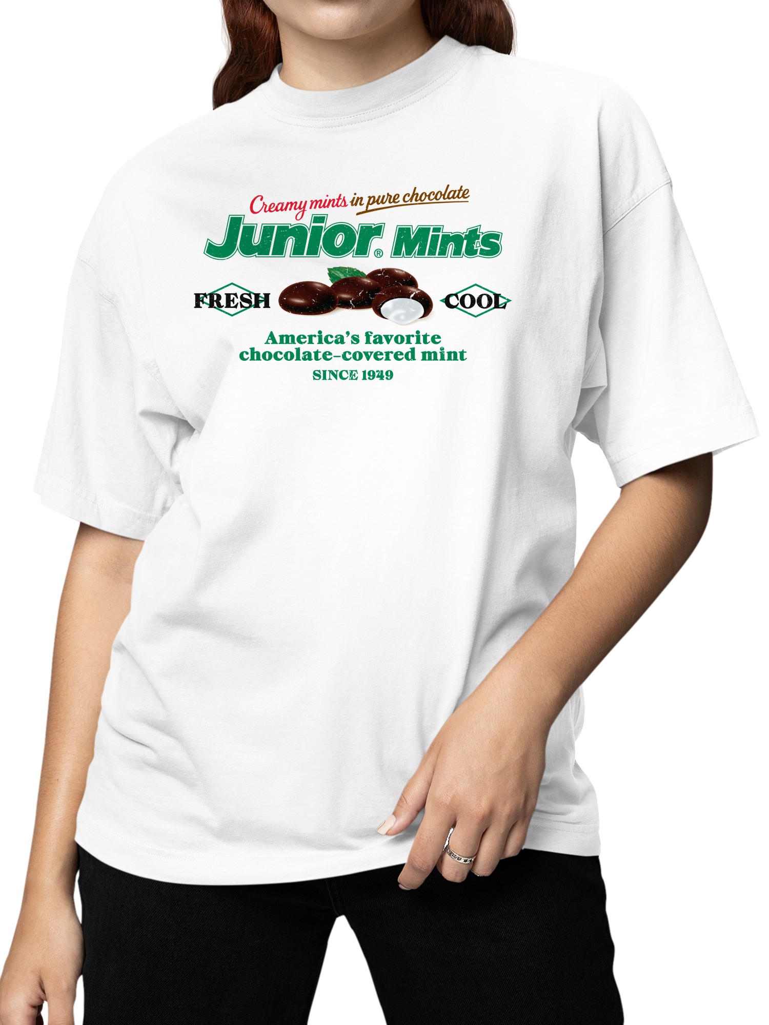 Officially Licensed Junior Mints Classic Since 1949 Women's T-shirt - Picture 5 of 9