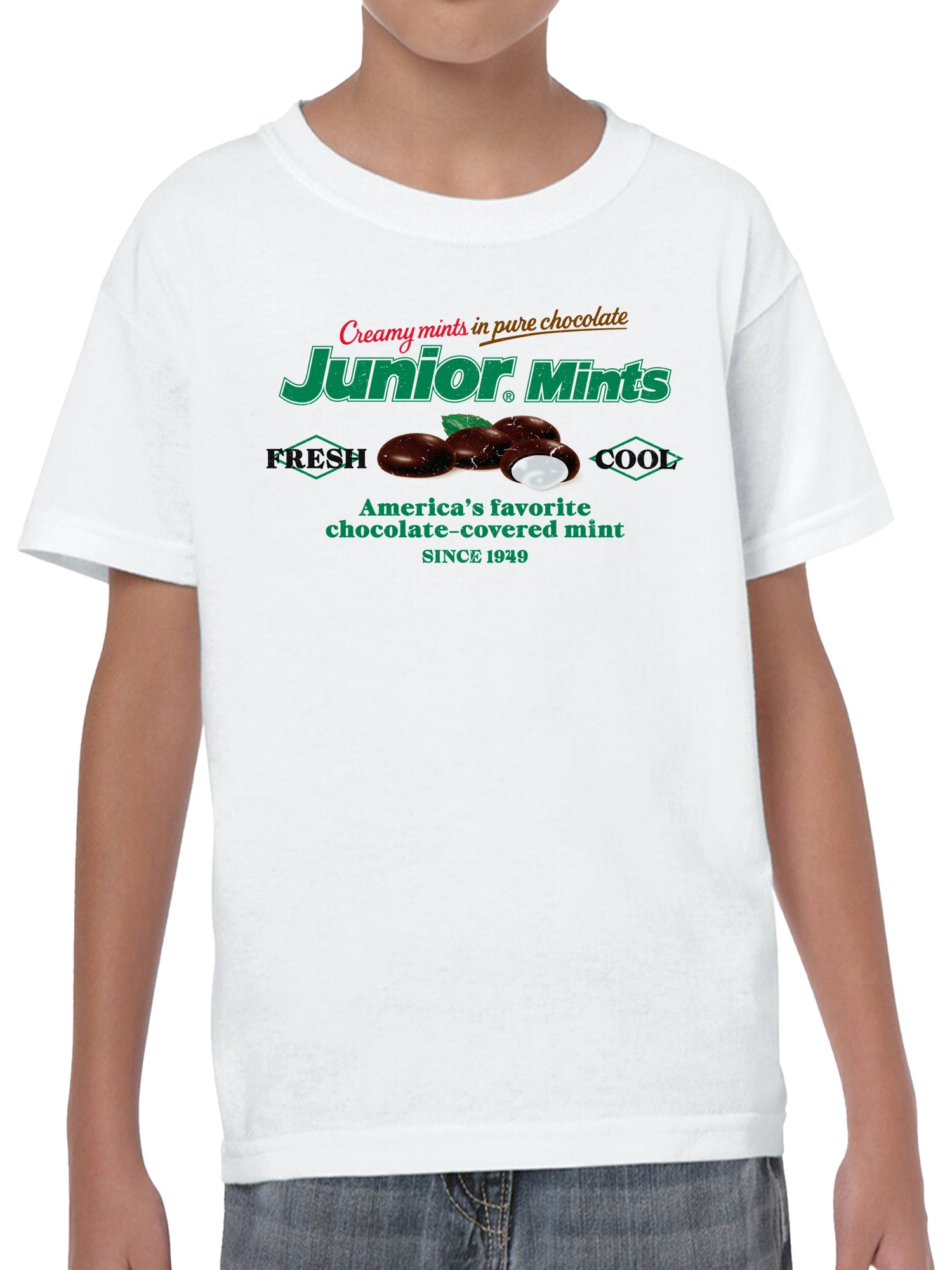 Officially Licensed Junior Mints Classic Since 1949 Youth's T-shirt - Picture 5 of 6