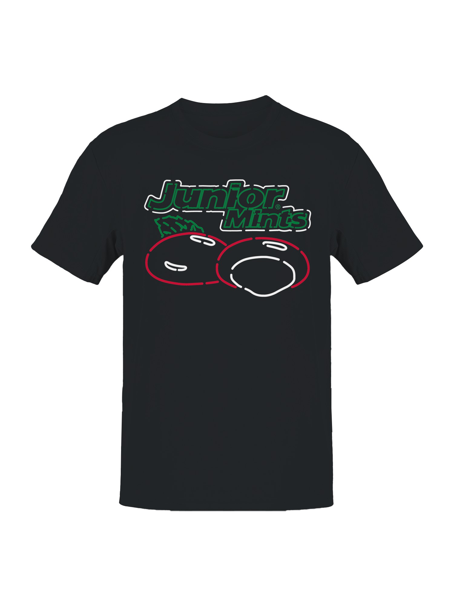 Officially Licensed Junior Mints Peppermint Delight Men's T-shirt - Picture 4 of 6
