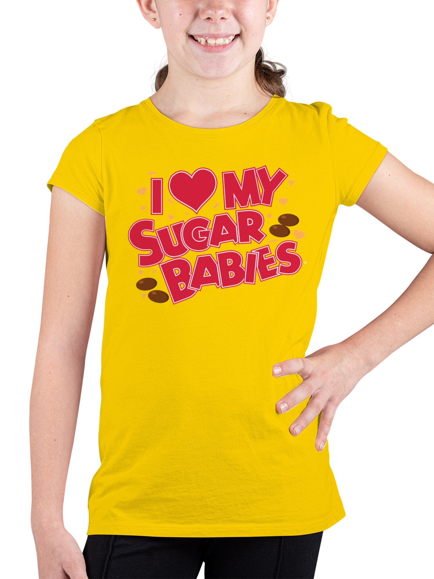 Officially Licensed Sugar Babies I Love My Sugar Babies Candy Youth's T-shirt - Picture 8 of 9