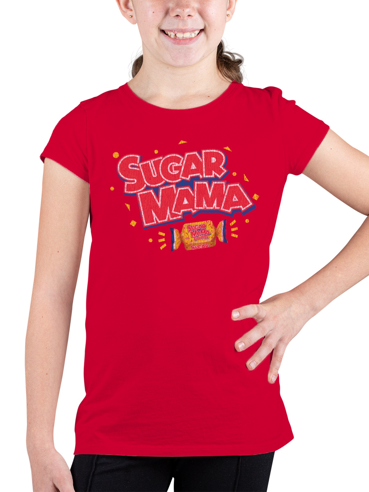 Officially Licensed Sugar Babies Retro Sugar Mama Vibes Youth's T-shirt - Picture 5 of 6