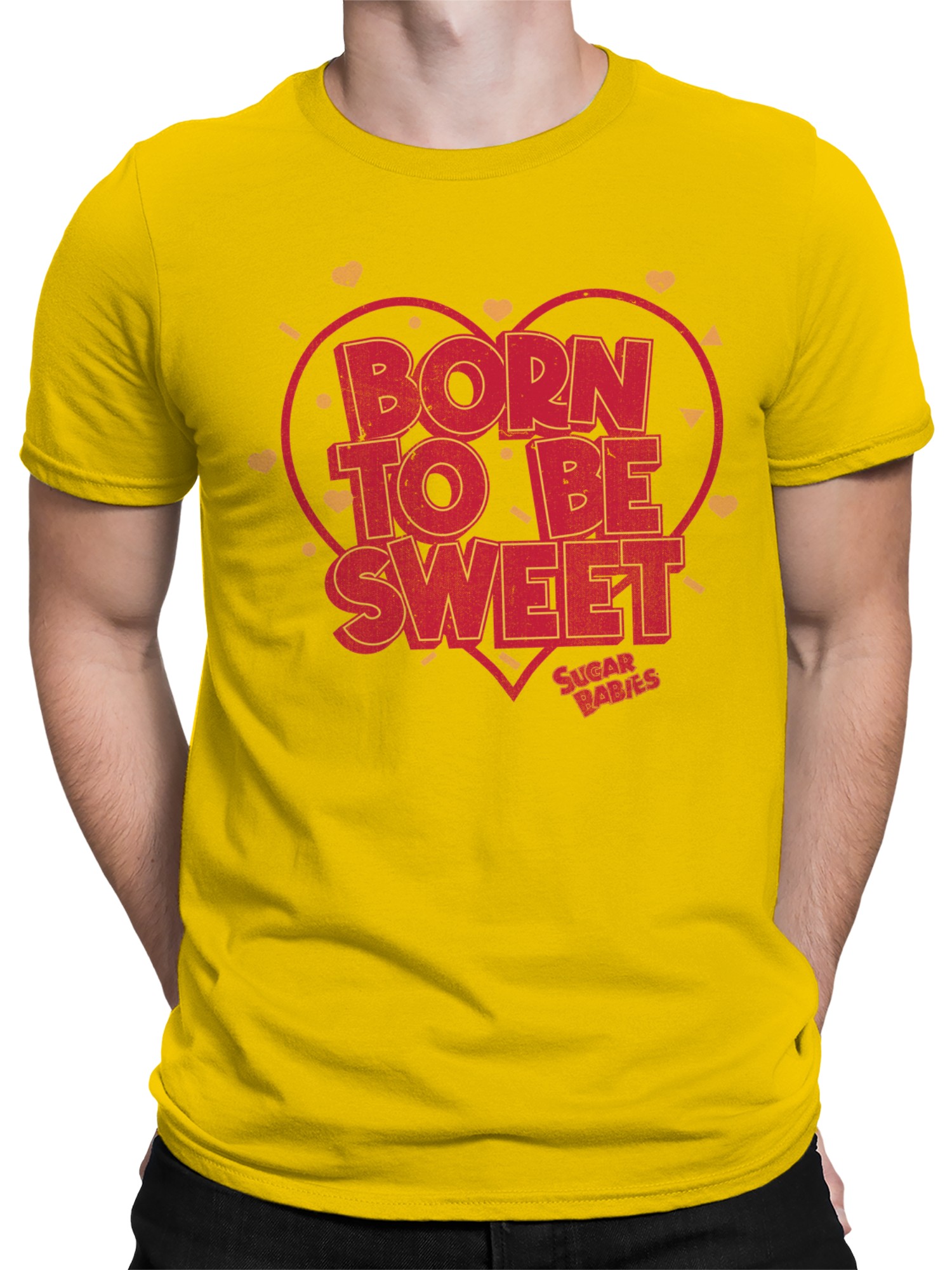 Offiziell lizenziertes Sugar Babies Born to Be Sweet Heart Design Herren T-Shirt - Bild 11 von 12