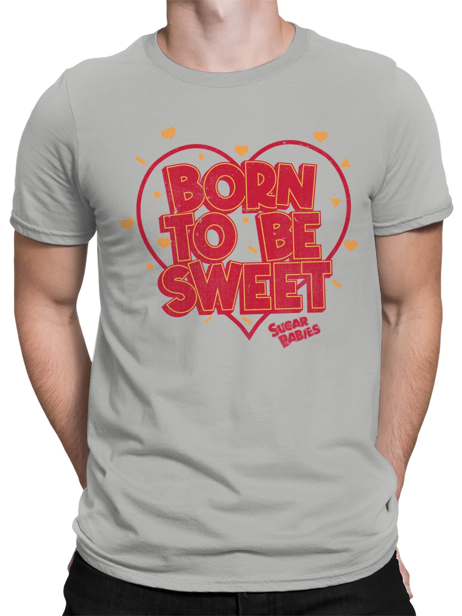 Offiziell lizenziertes Sugar Babies Born to Be Sweet Heart Design Herren T-Shirt - Bild 8 von 12