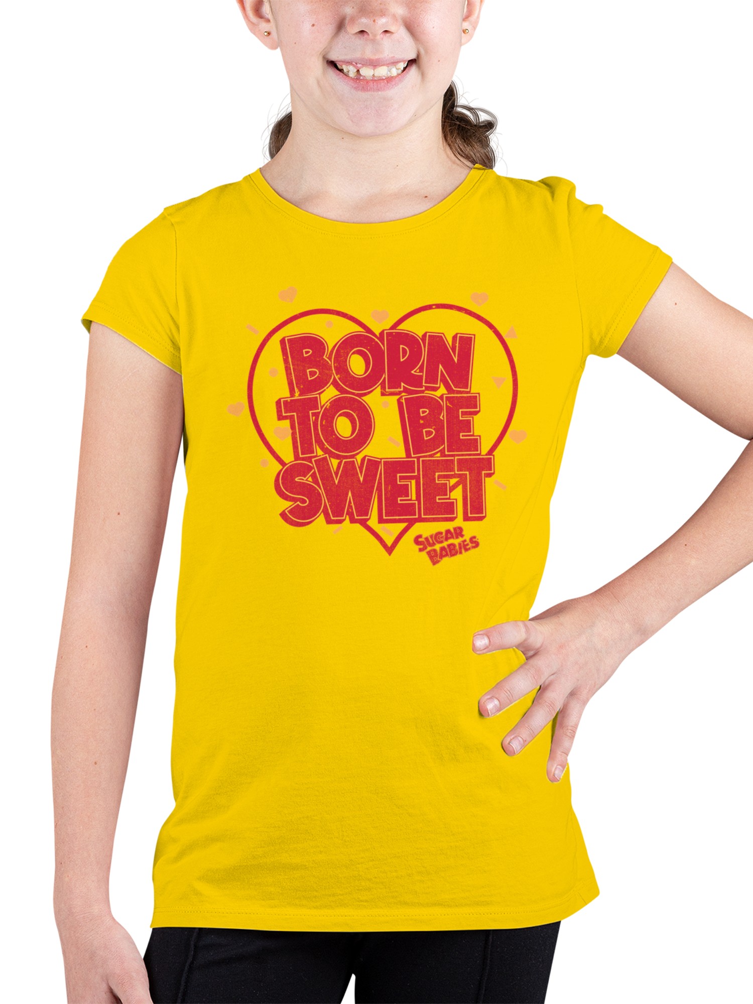Officially Licensed Sugar Babies Born to Be Sweet Heart Design Youth's T-shirt - Picture 8 of 9