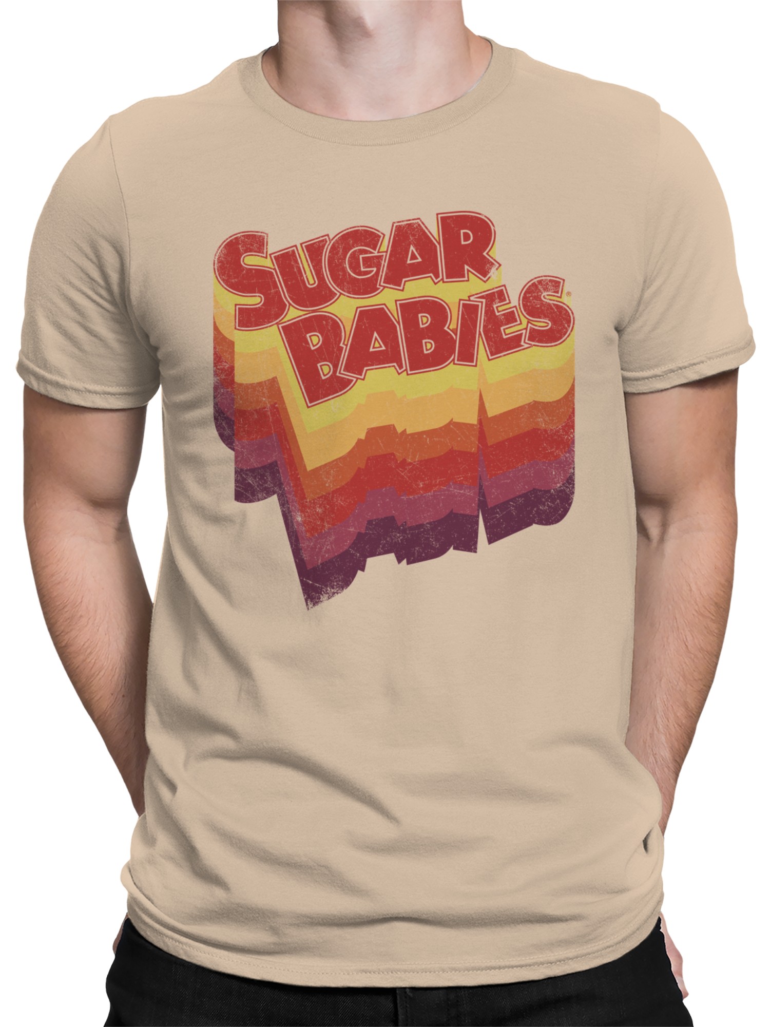 Officially Licensed Sugar Babies Vintage Sugar Babies Retro Men's T-shirt - Picture 11 of 12