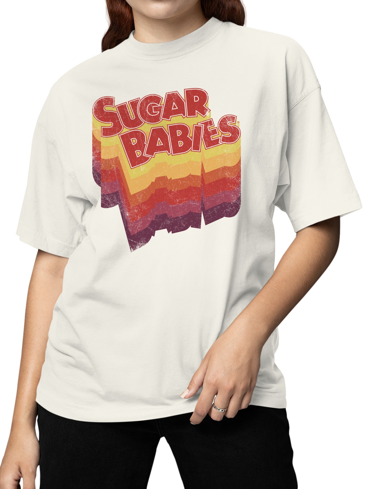 Offiziell lizenziertes Sugar Babies Vintage Sugar Babies Retro Damen T-Shirt - Bild 8 von 9