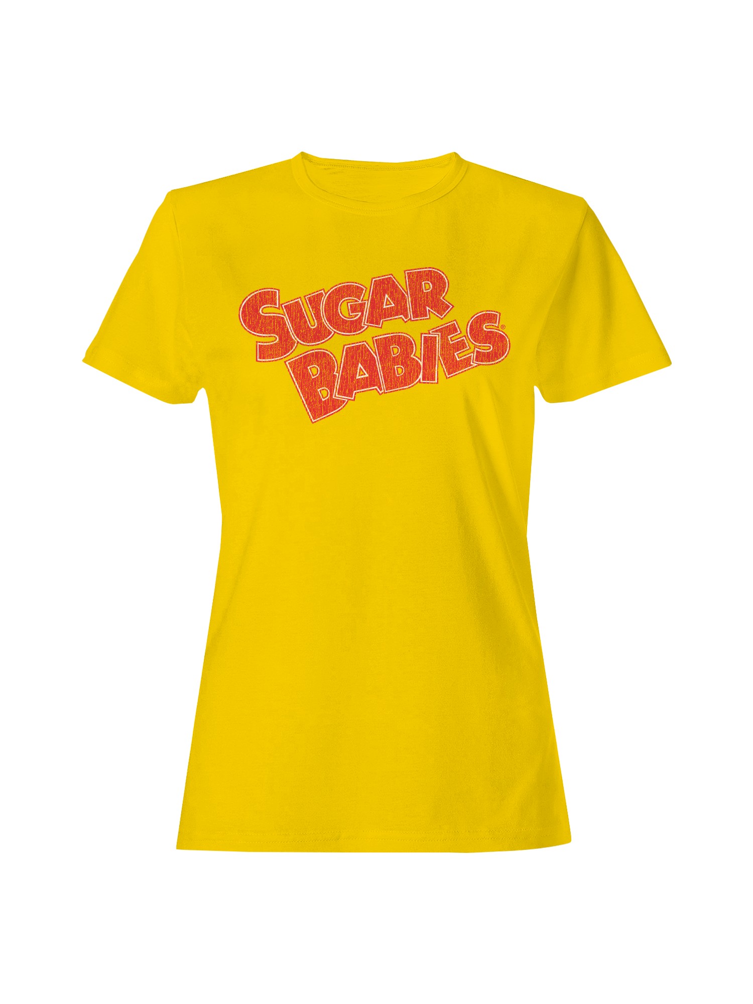Offiziell lizenziertes Sugar Babies Sugar Babies Retro rotes Design Damen T-Shirt - Bild 7 von 9