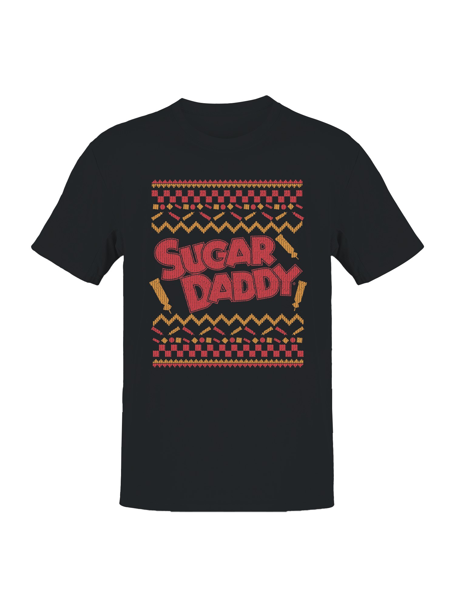 Officially Licensed Sugar Babies Sugar Daddy Sweater Design Men's T-shirt - Picture 4 of 6