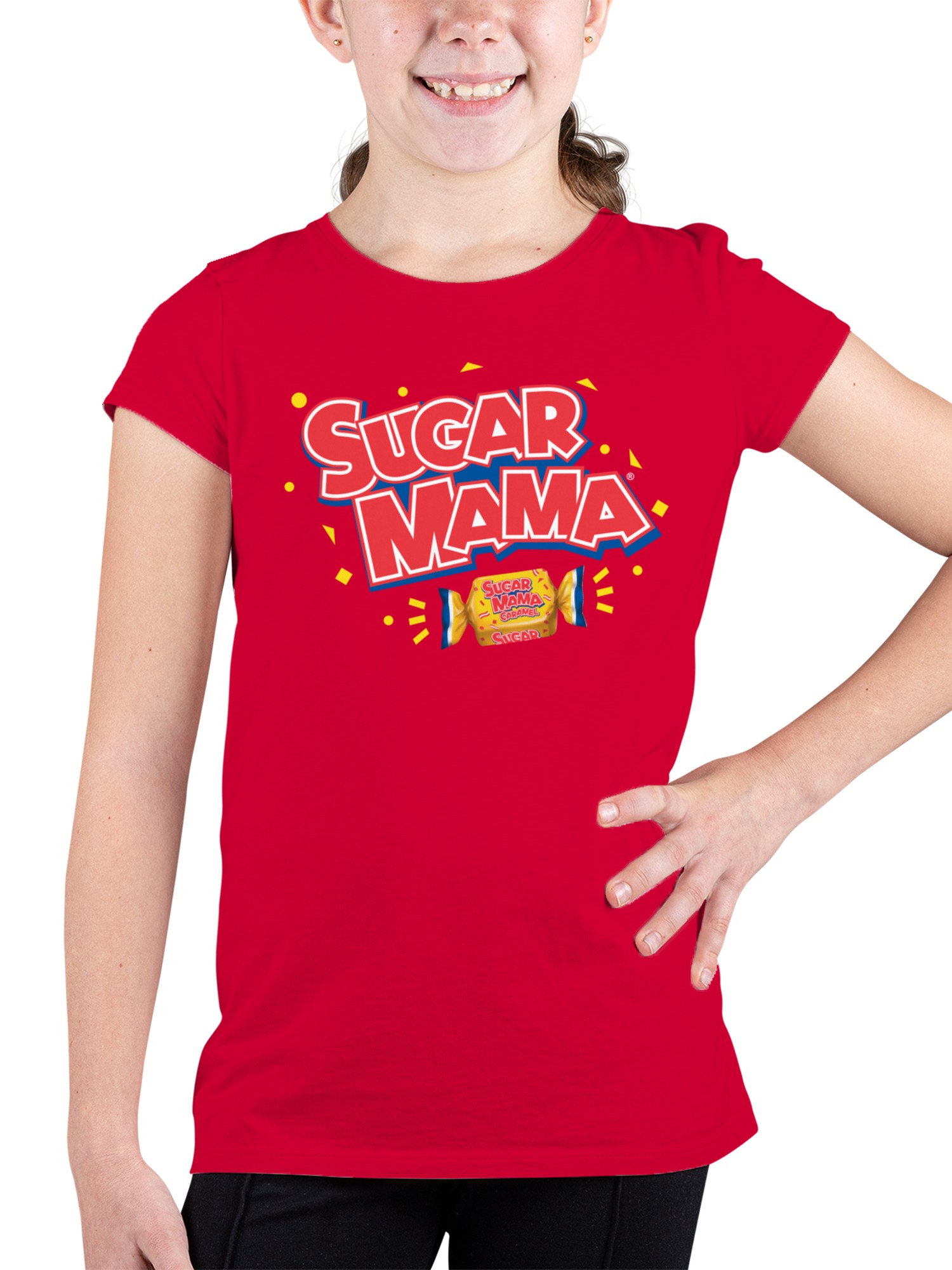 Officially Licensed Sugar Babies Sugar Mama Caramel Delight Youth's T-shirt - Picture 5 of 6