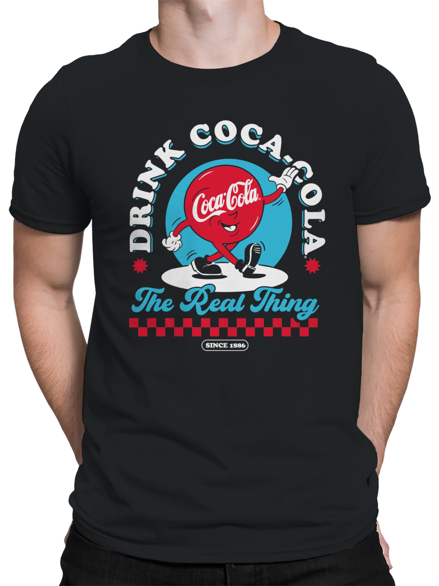 Officially Licensed Coca Cola The Real Thing Design Men's T-shirt - Picture 5 of 6