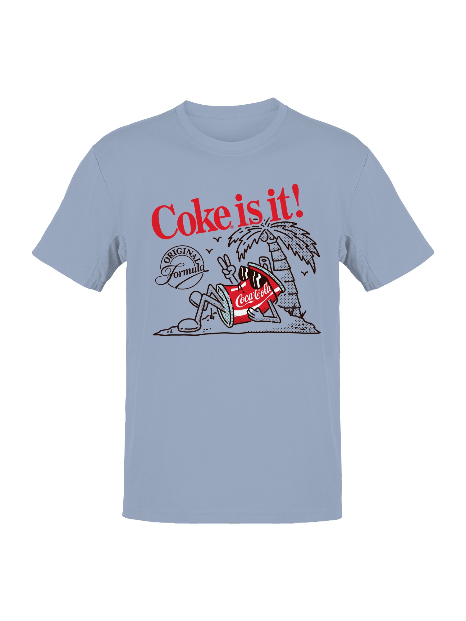 Officially Licensed Coca Cola Coke is It! Vintage Beach Vibes Men’s T-shirt