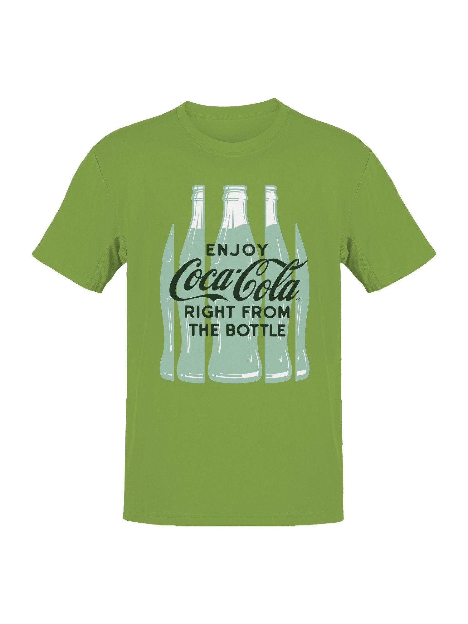 Officially Licensed Coca Cola Enjoy Coke Bottle Art Men’s T-shirt