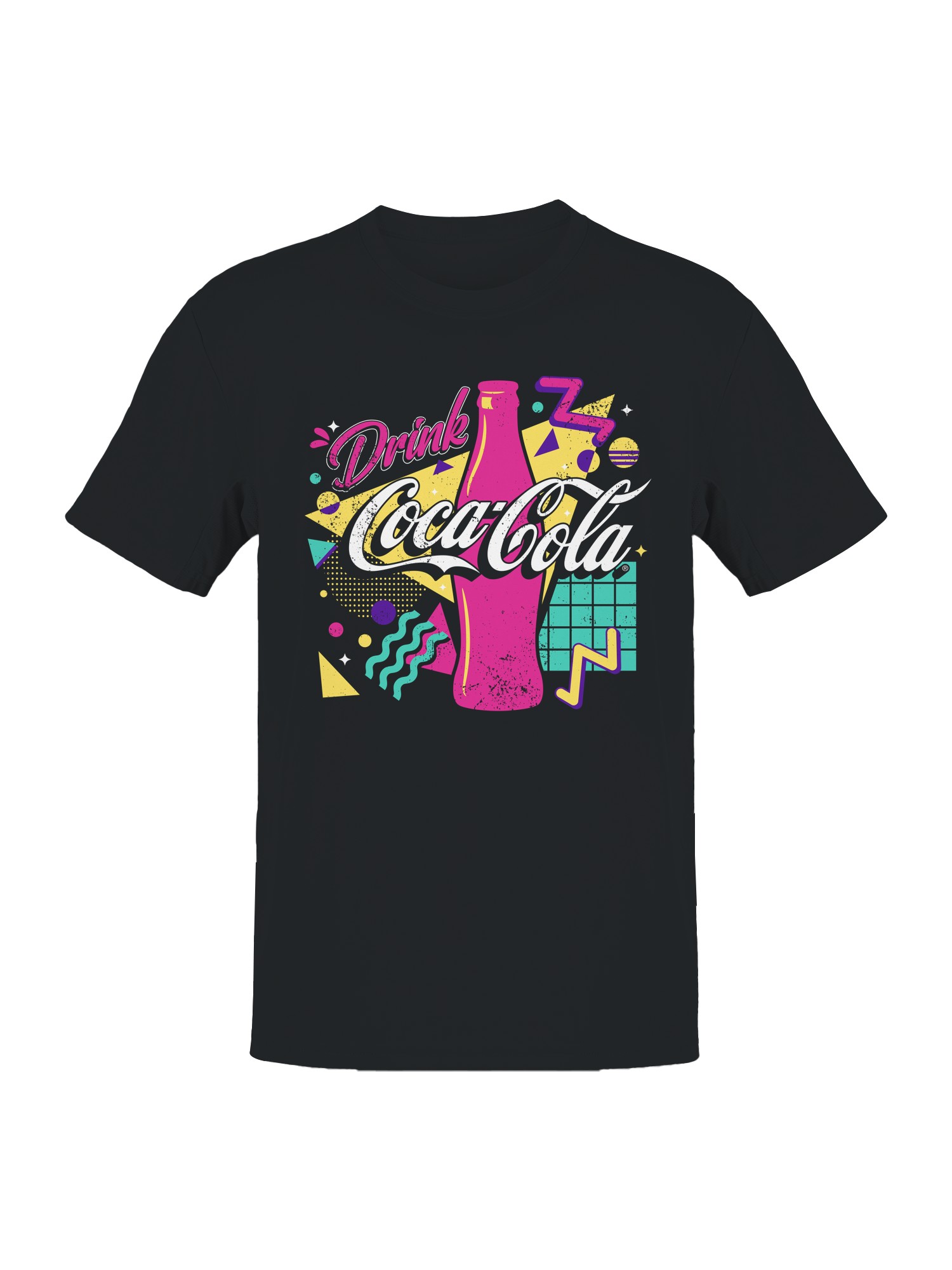 Officially Licensed Coca Cola Retro Coke Pop Art Men’s T-shirt