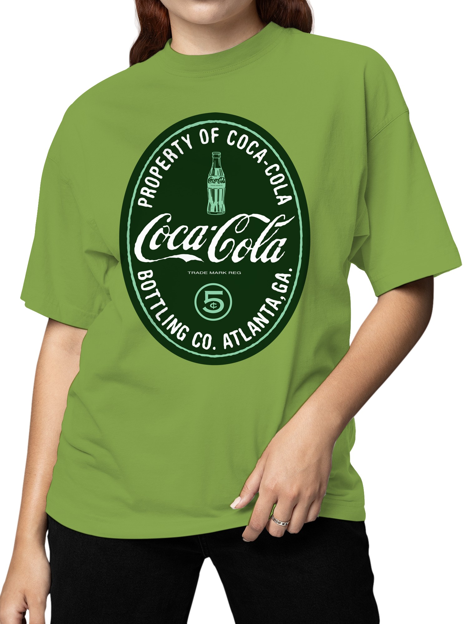 Officially Licensed Coca Cola Vintage Atlanta Design Women's T-shirt - Picture 5 of 9