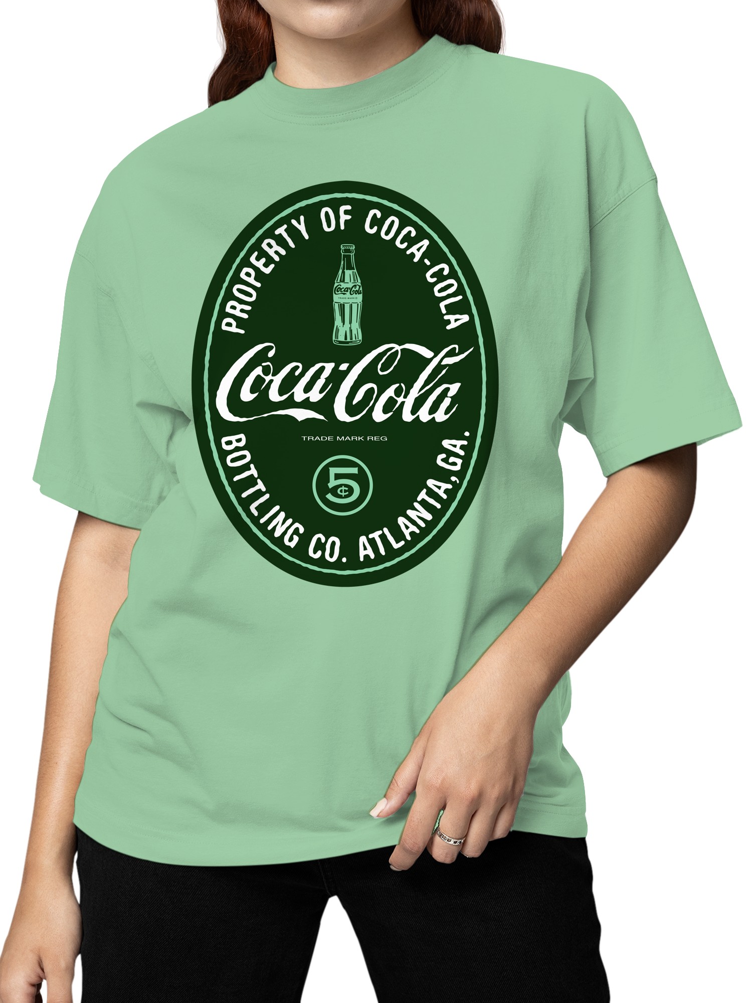 Officially Licensed Coca Cola Vintage Atlanta Design Women's T-shirt - Picture 8 of 9