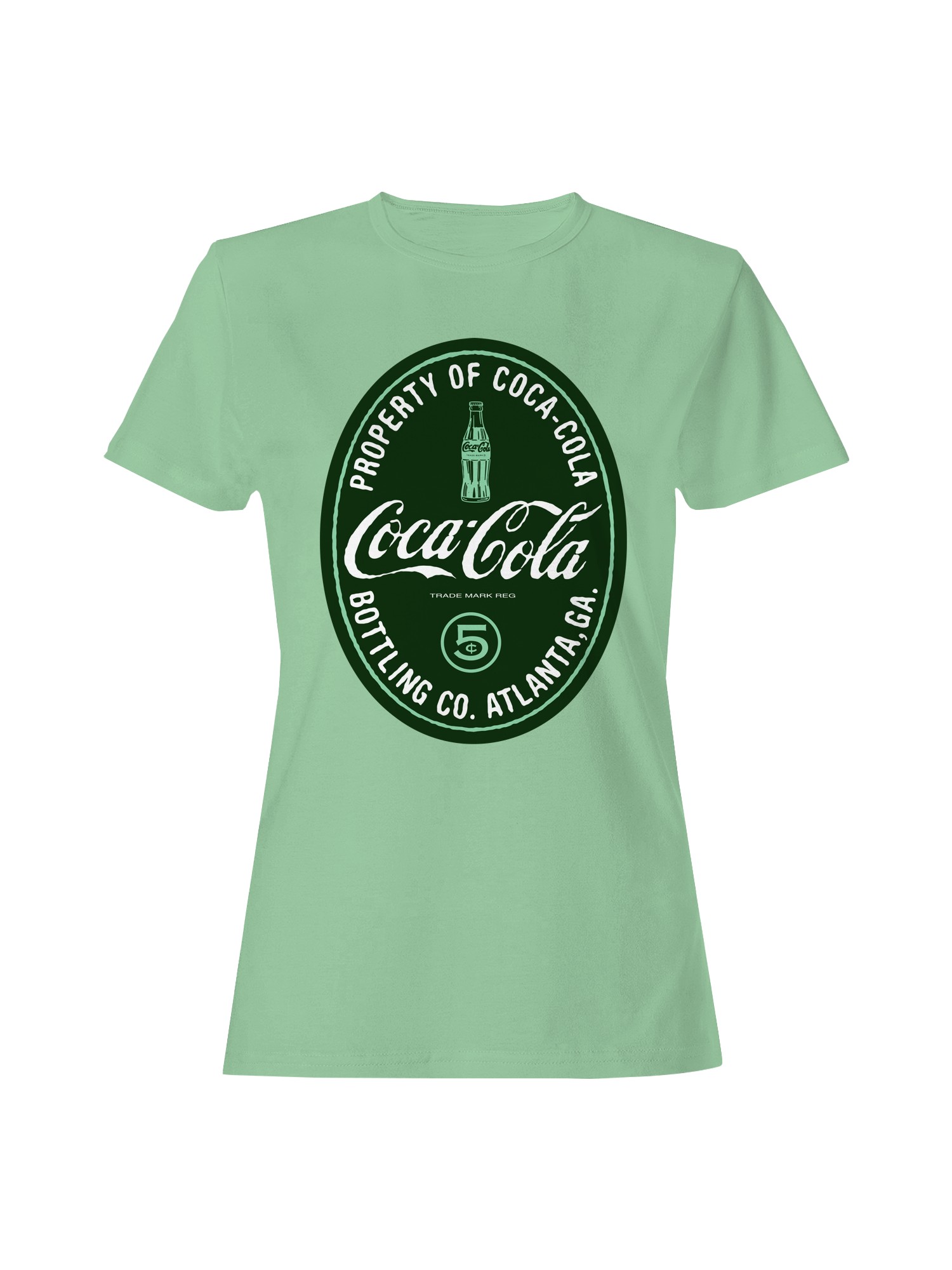 Officially Licensed Coca Cola Vintage Atlanta Design Women's T-shirt - Picture 7 of 9