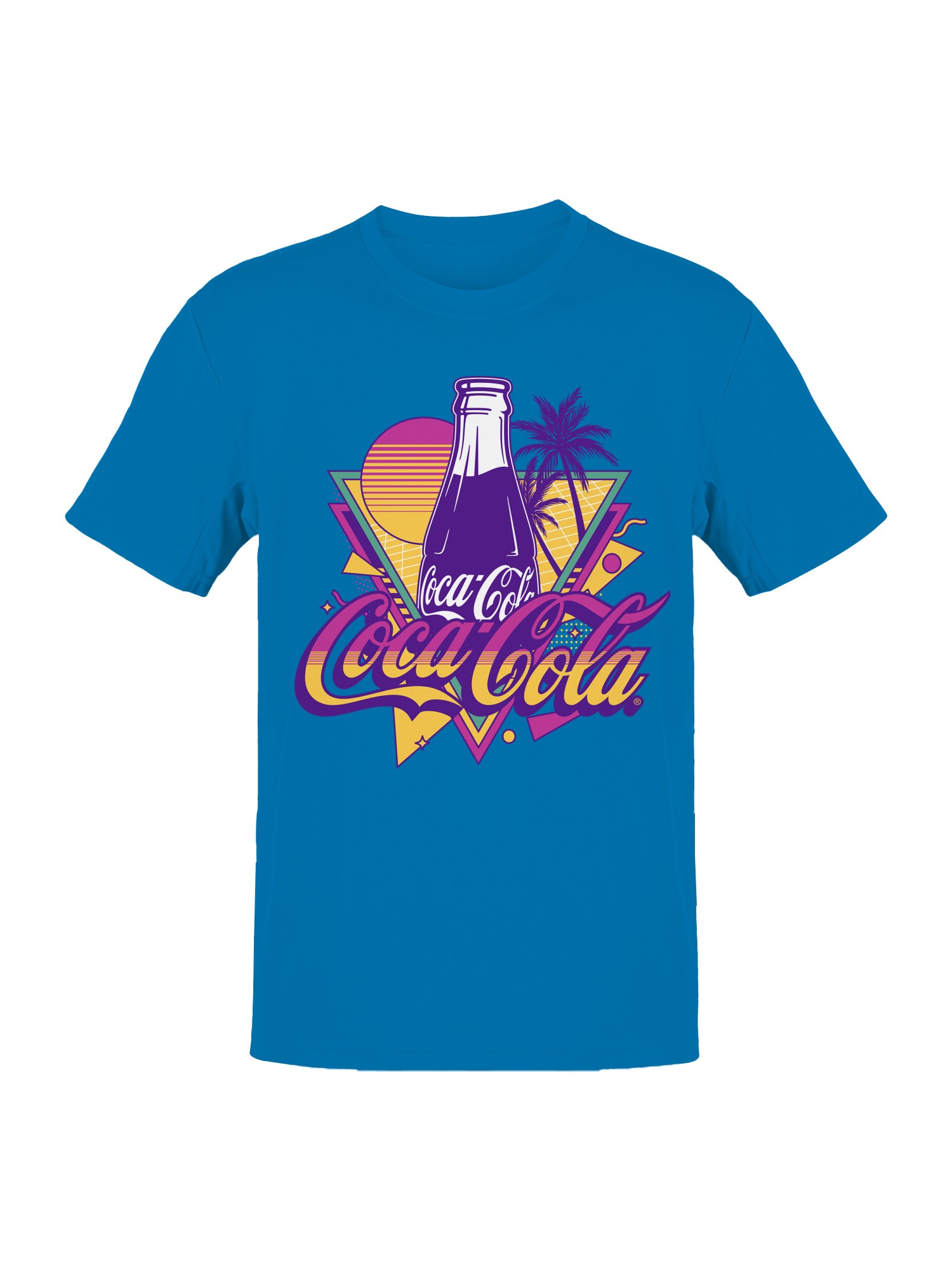 Officially Licensed Coca Cola Retro Coke : Neon Vibes Men’s T-shirt